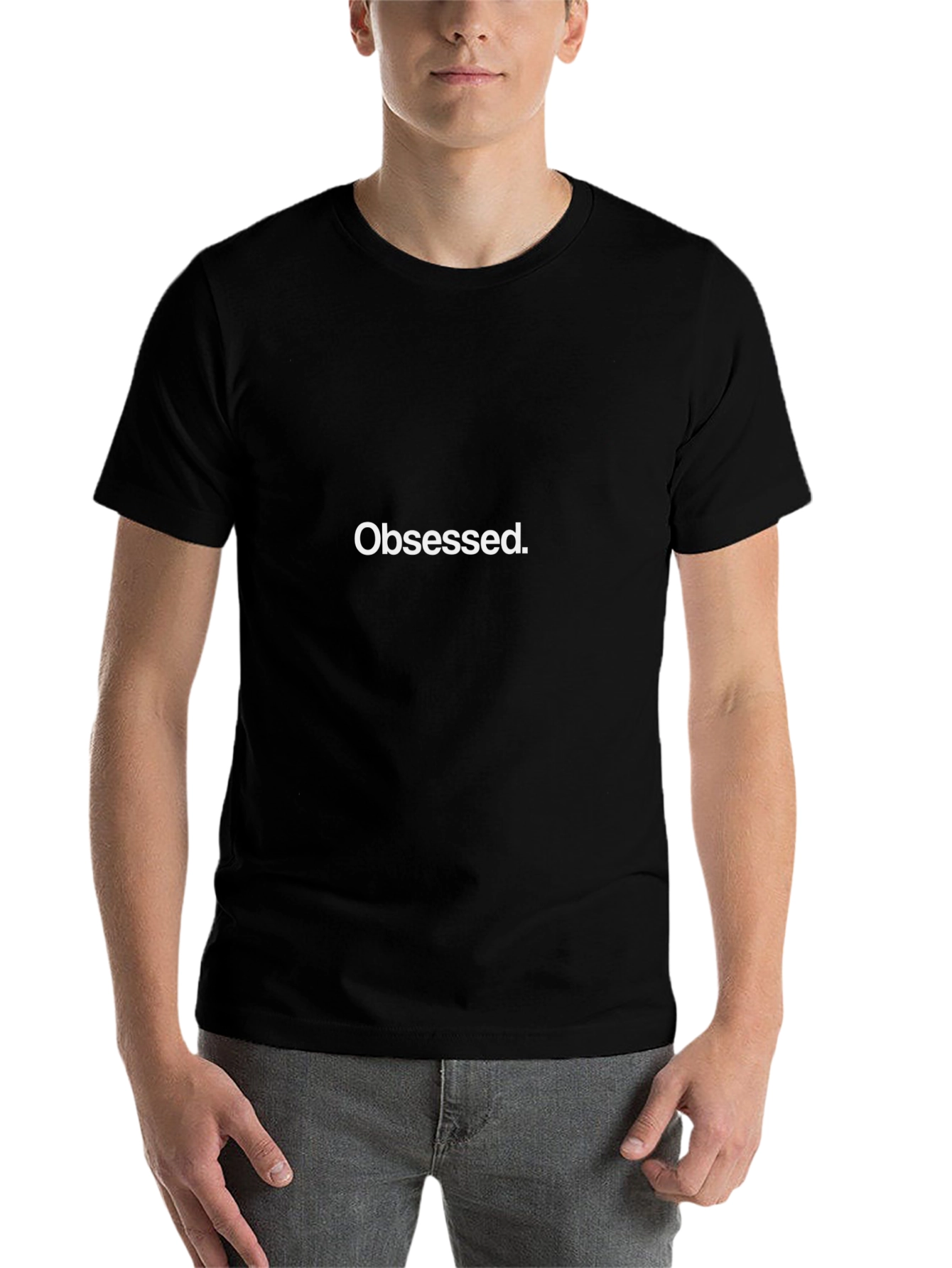 Black Obsessed. Black Graphic Tee view 7