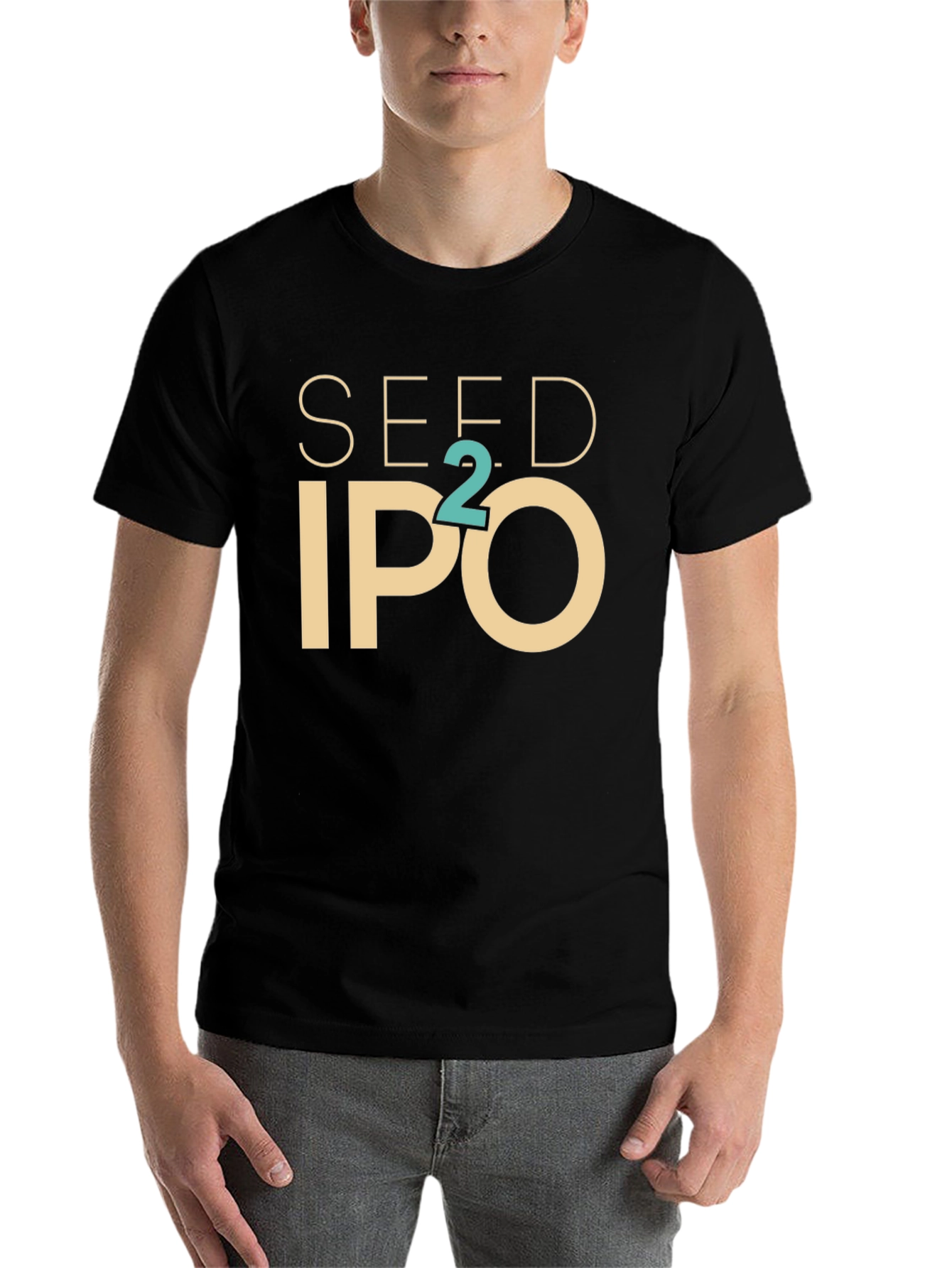 Black Seed to IPO Tee - Black Cotton Blend Graphic T-Shirt view 7