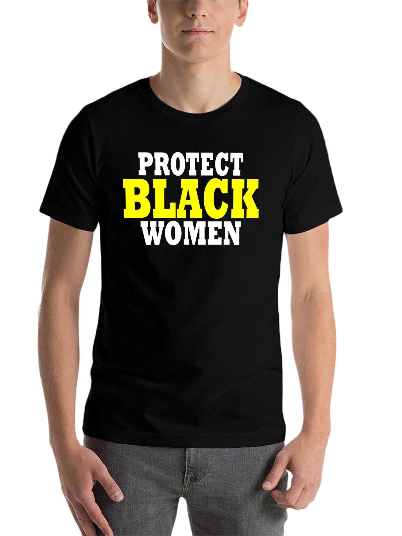 Black Protect Black Women Graphic Tee - Black view 7