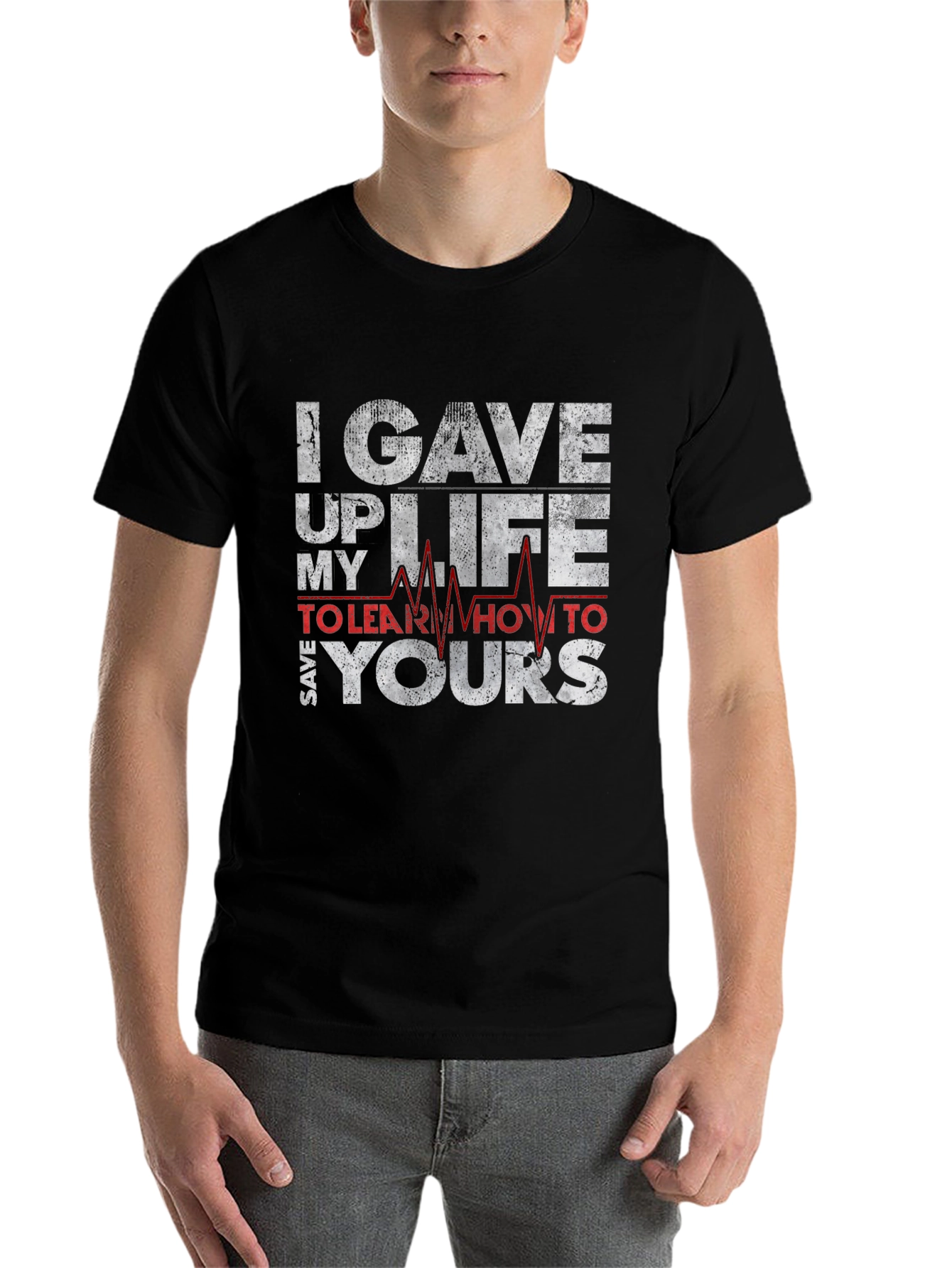 Black I Gave Up My Life T-Shirt view 7