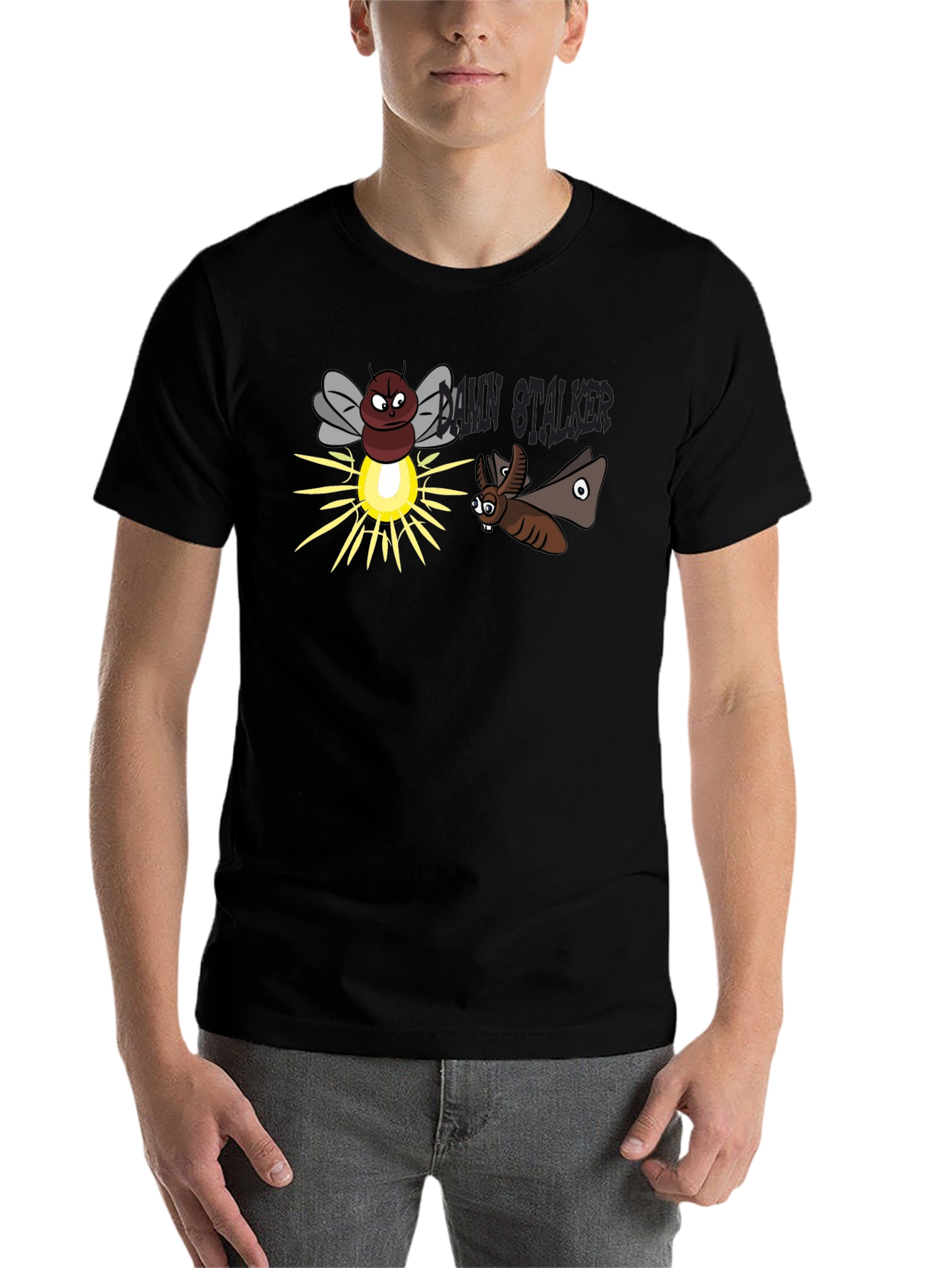 Funny Stalker Cartoon T-Shirt - 7