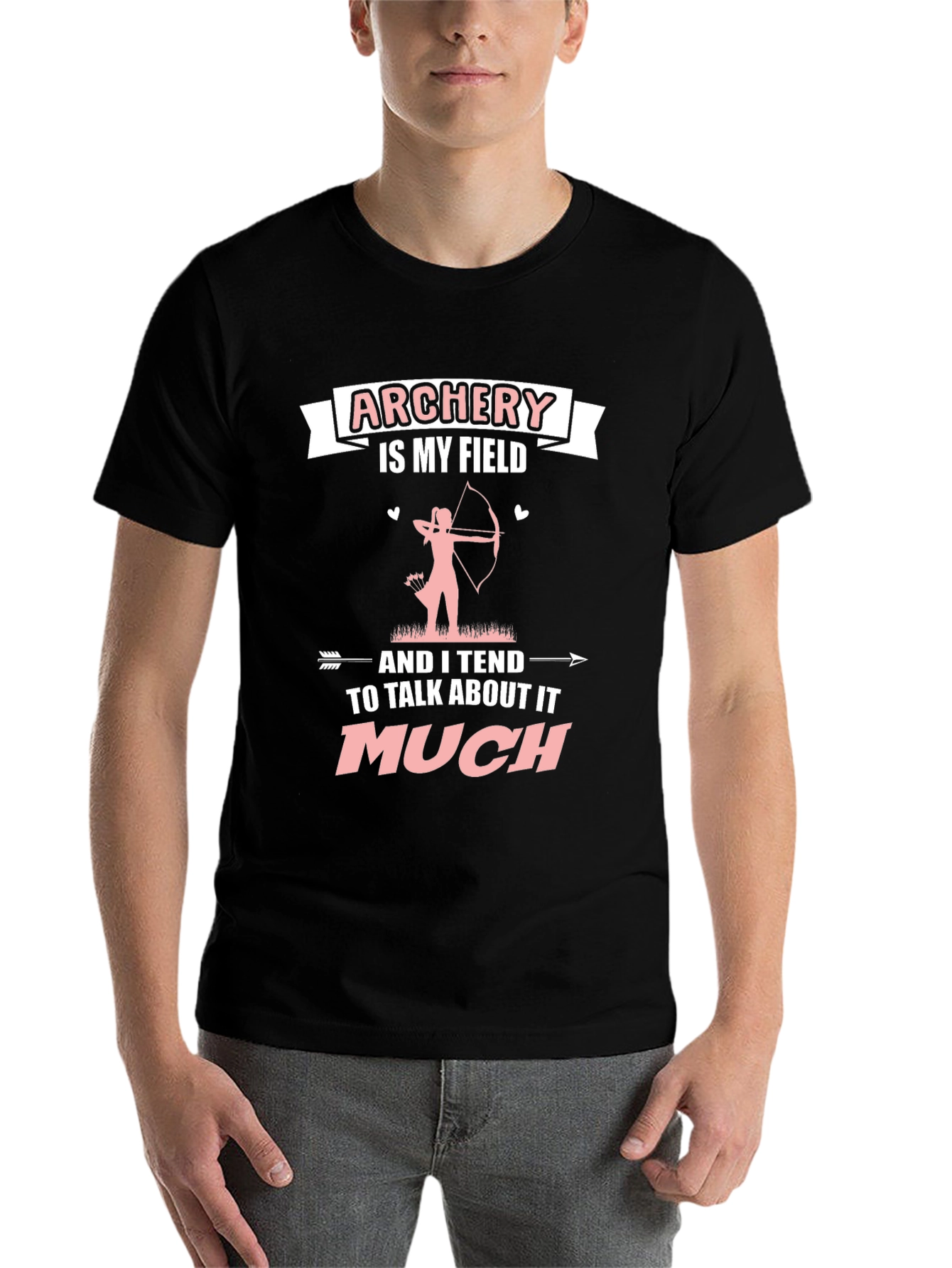 Black Archery Is My Field T-Shirt view 7