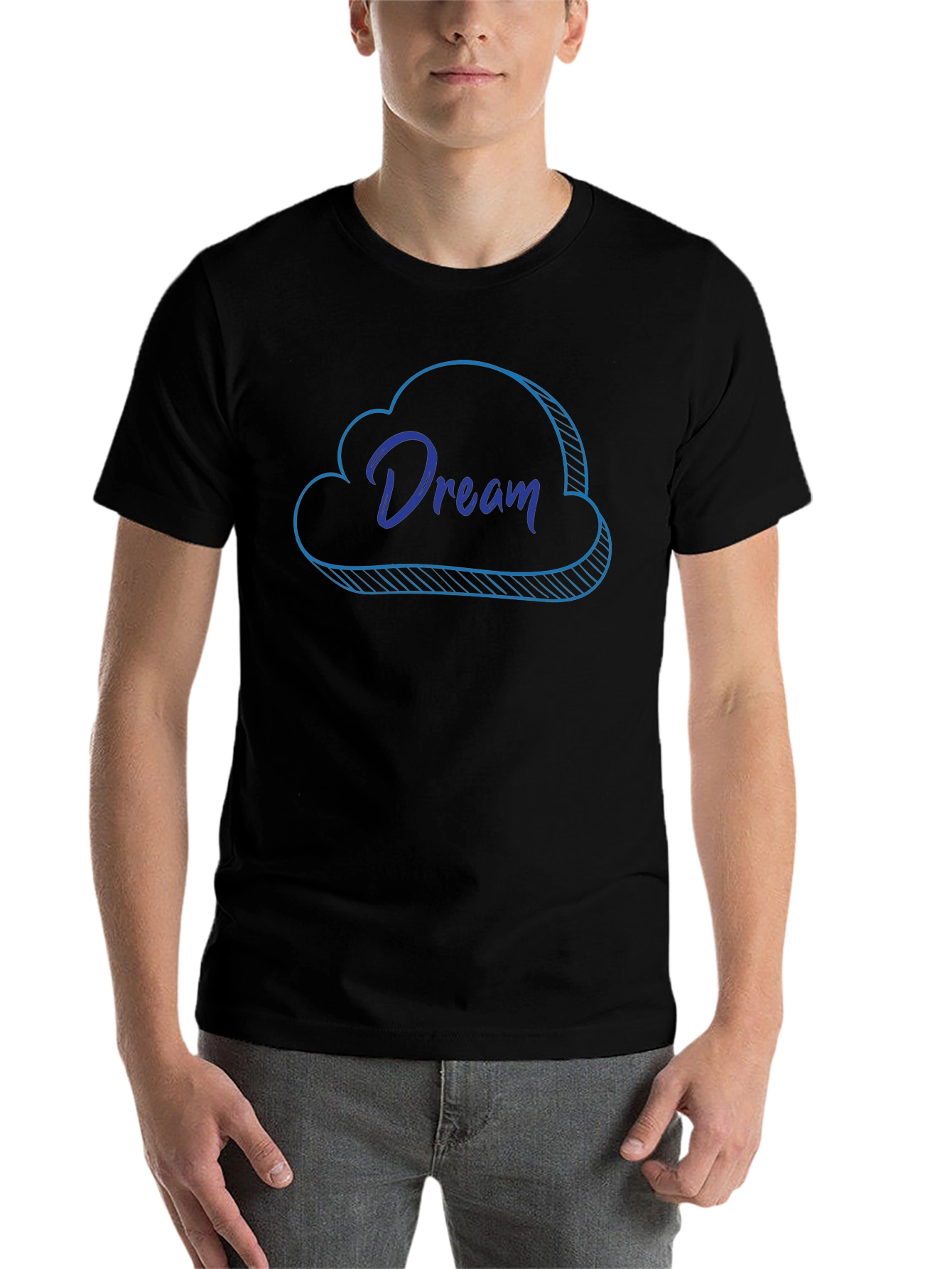 Black Dream Cloud Graphic T-Shirt - Soft Cotton Blend view 7