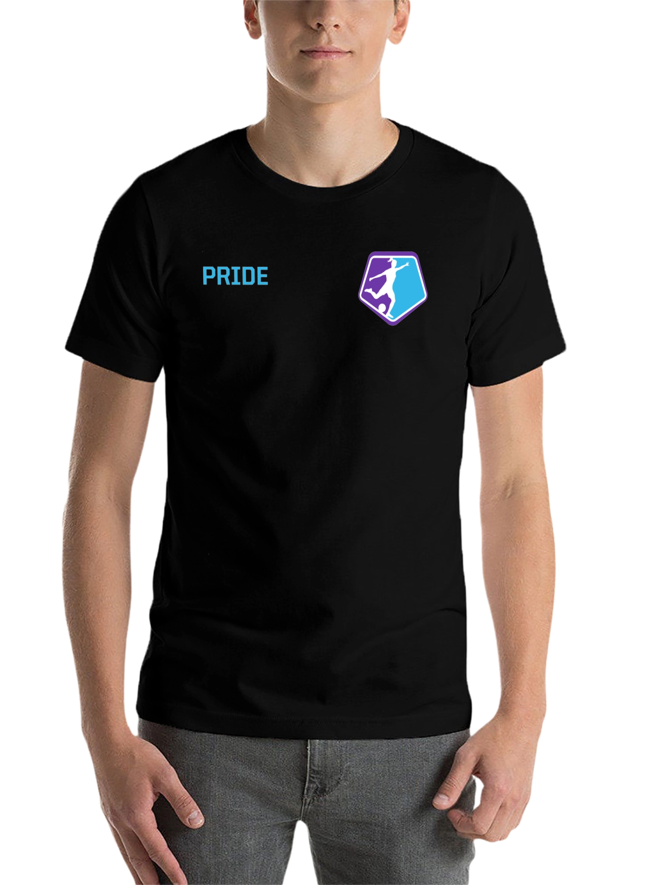 Black Pride Soccer T-Shirt - Premium Cotton Blend view 7