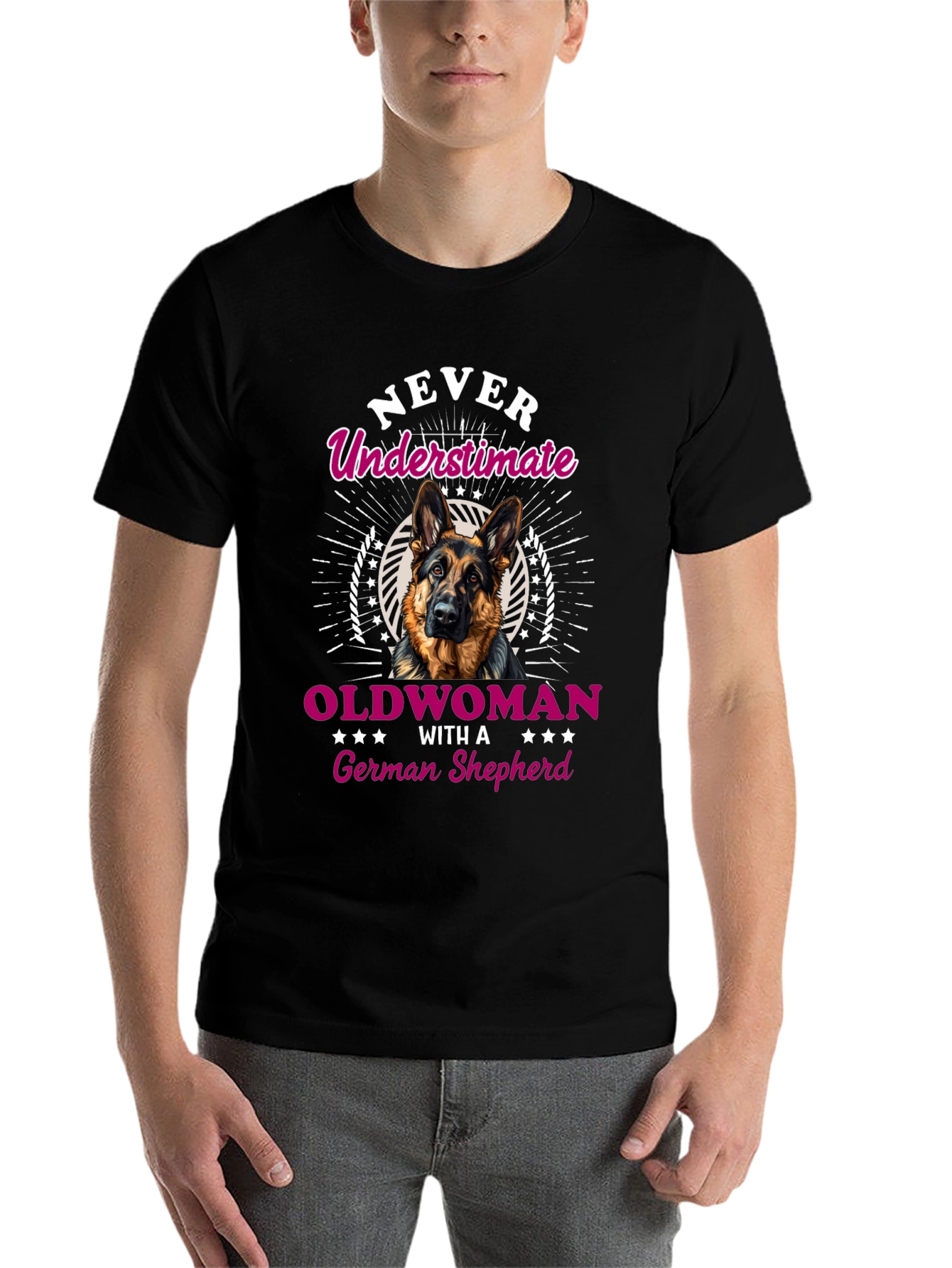 Never Underestimate German Shepherd T-Shirt - 7