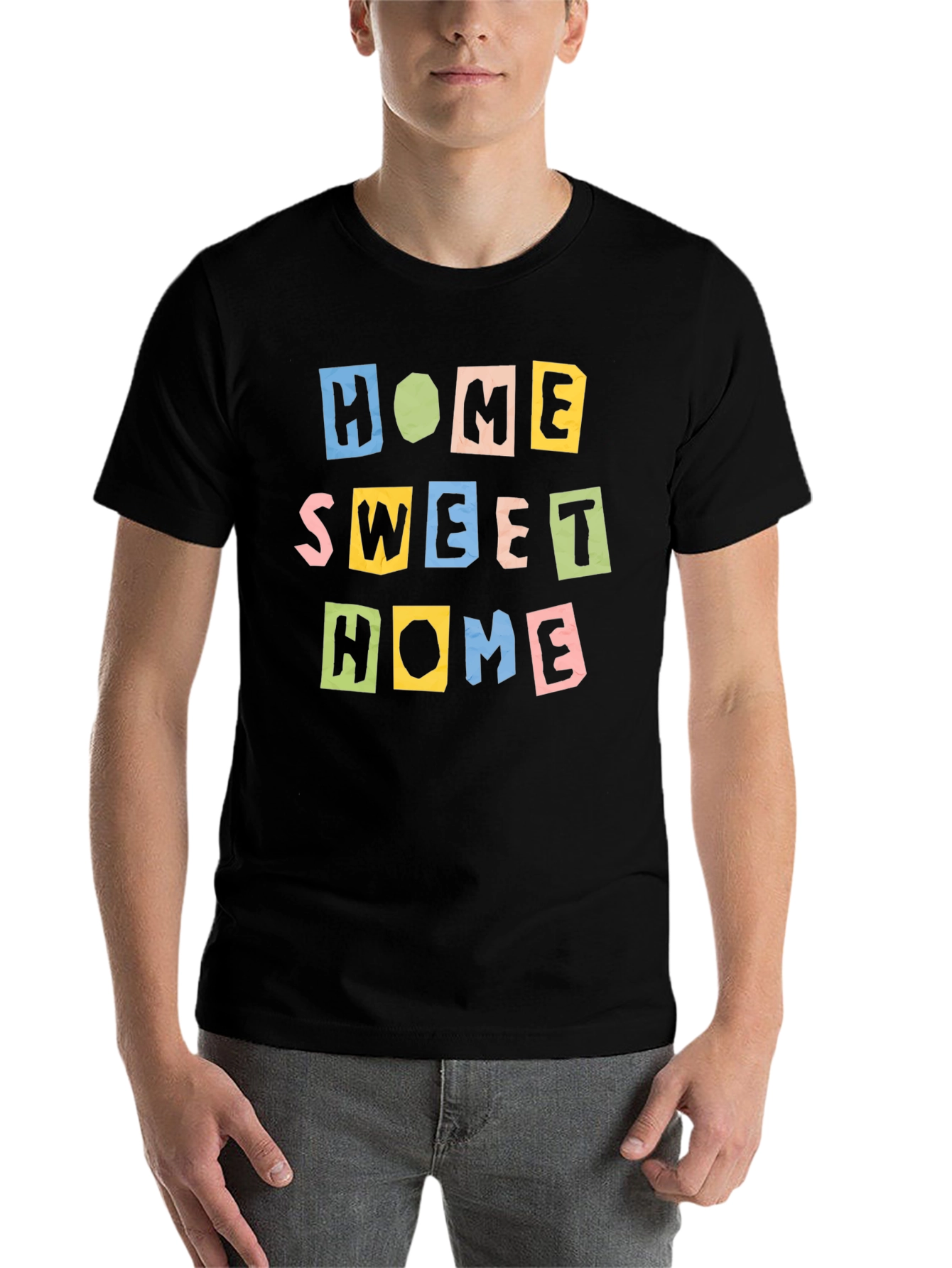Black Home Sweet Home Graphic T-Shirt view 7