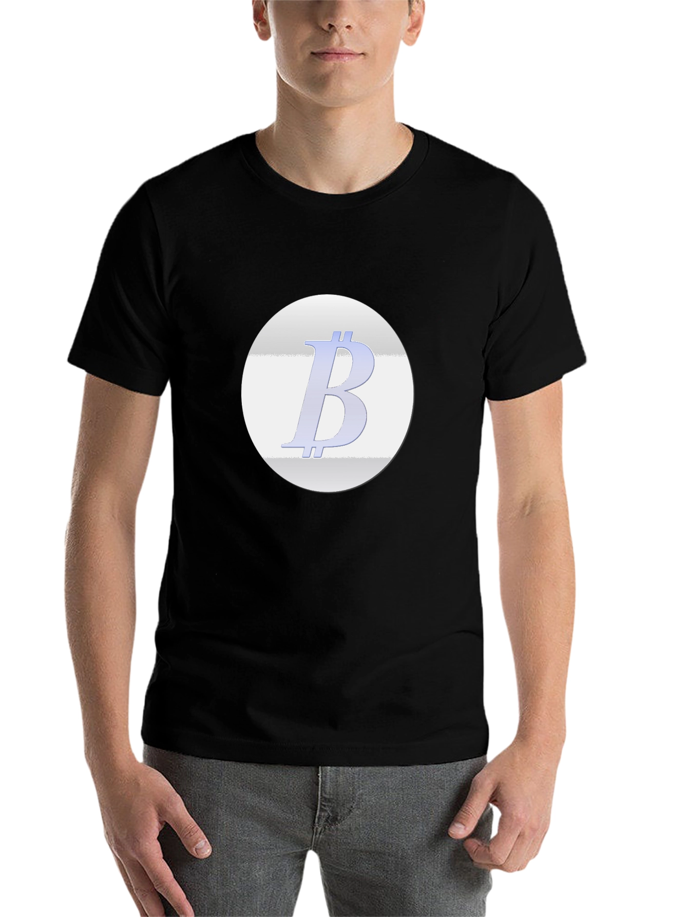 Black Bitcoin Logo T-Shirt - Crypto Enthusiast Apparel view 7