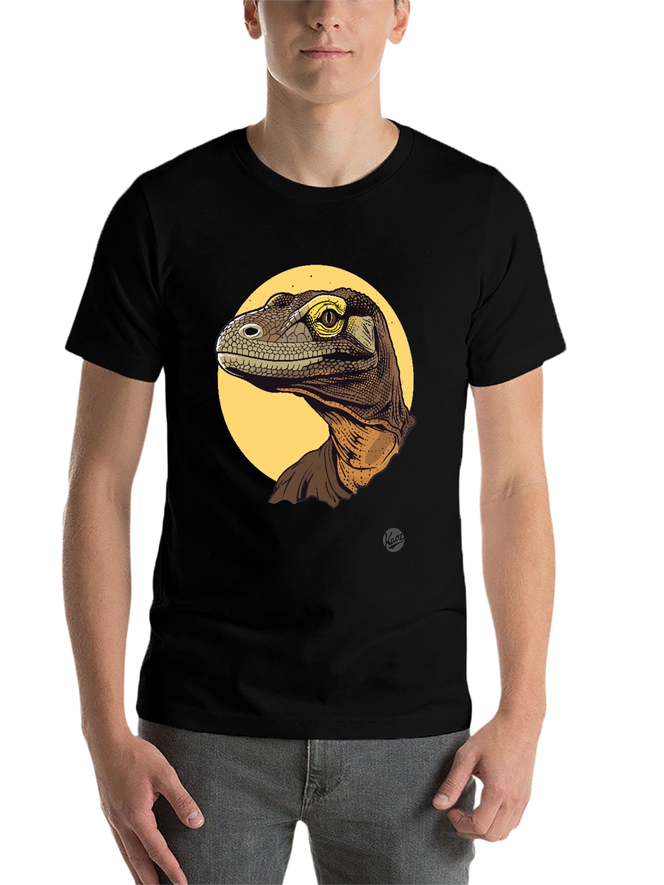 Black Dino Graphic T-Shirt view 7