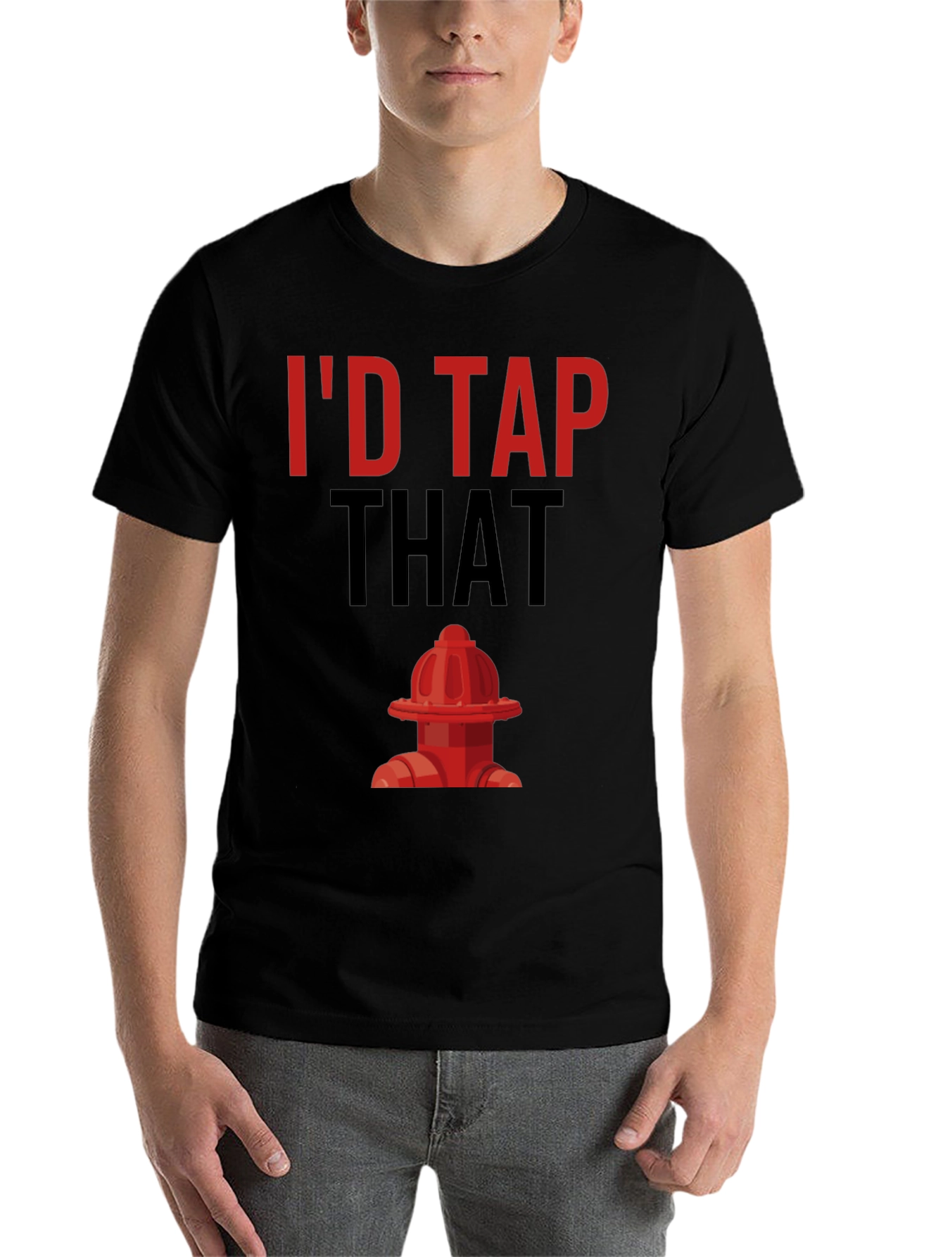 Black I'd Tap That Graphic T-Shirt view 7