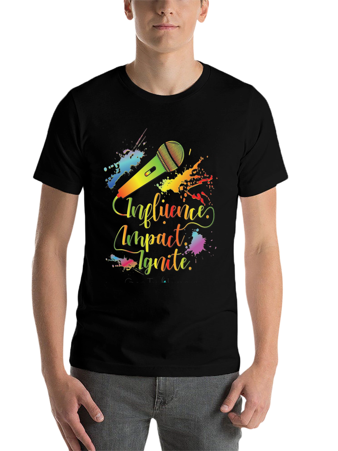 Black Influence Impact Ignite Graphic T-Shirt view 7