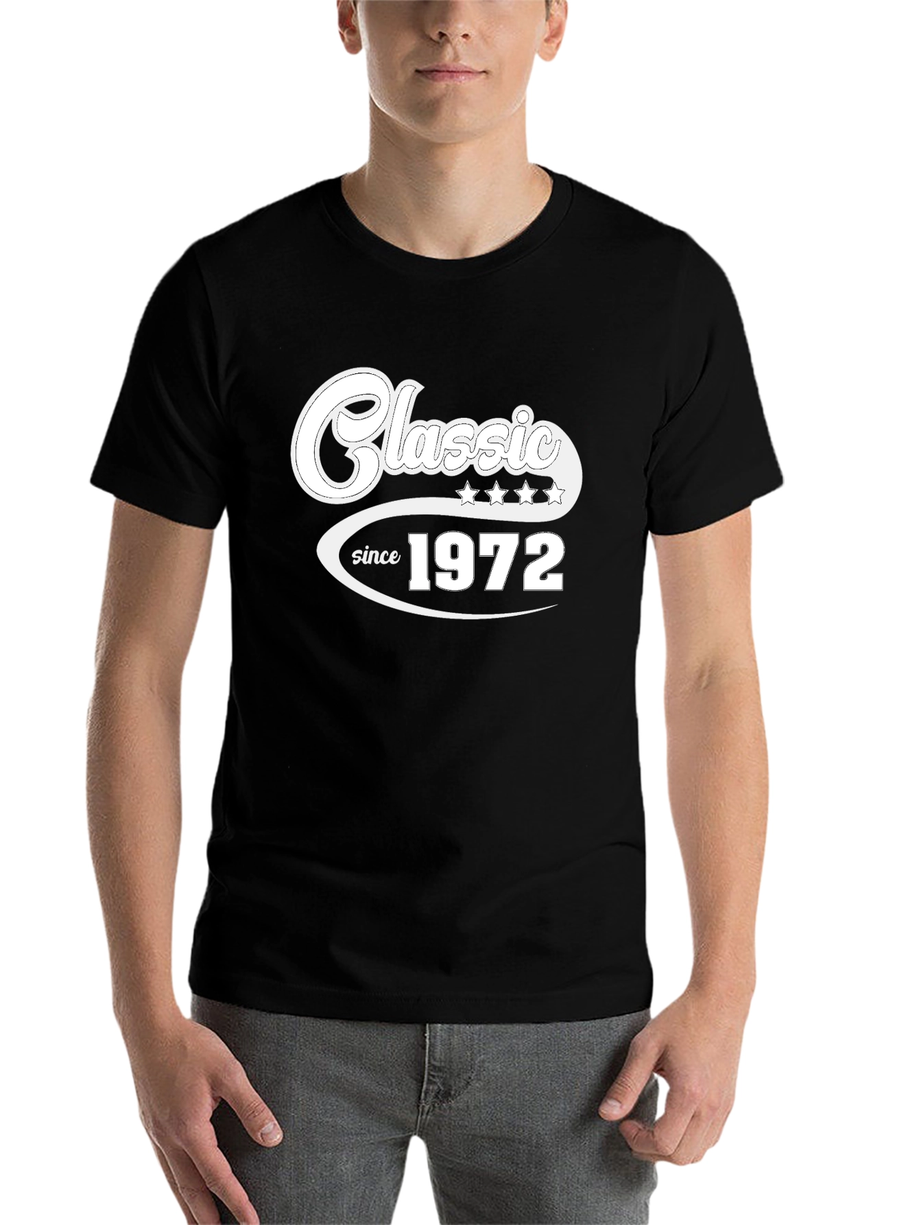Black Classic Since 1972 Black T-Shirt view 7
