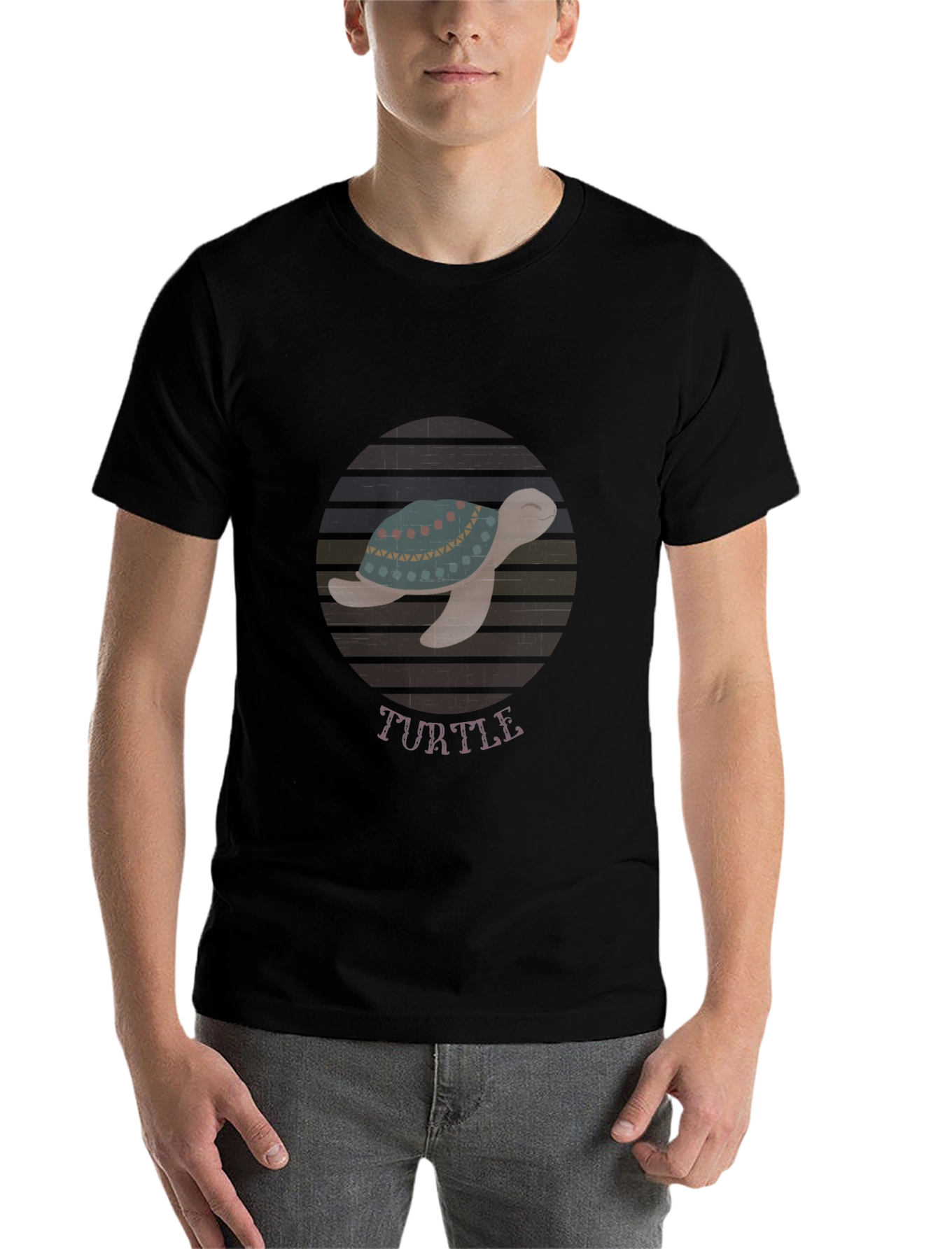 Black Turtle Graphic T-Shirt - Unisex view 7