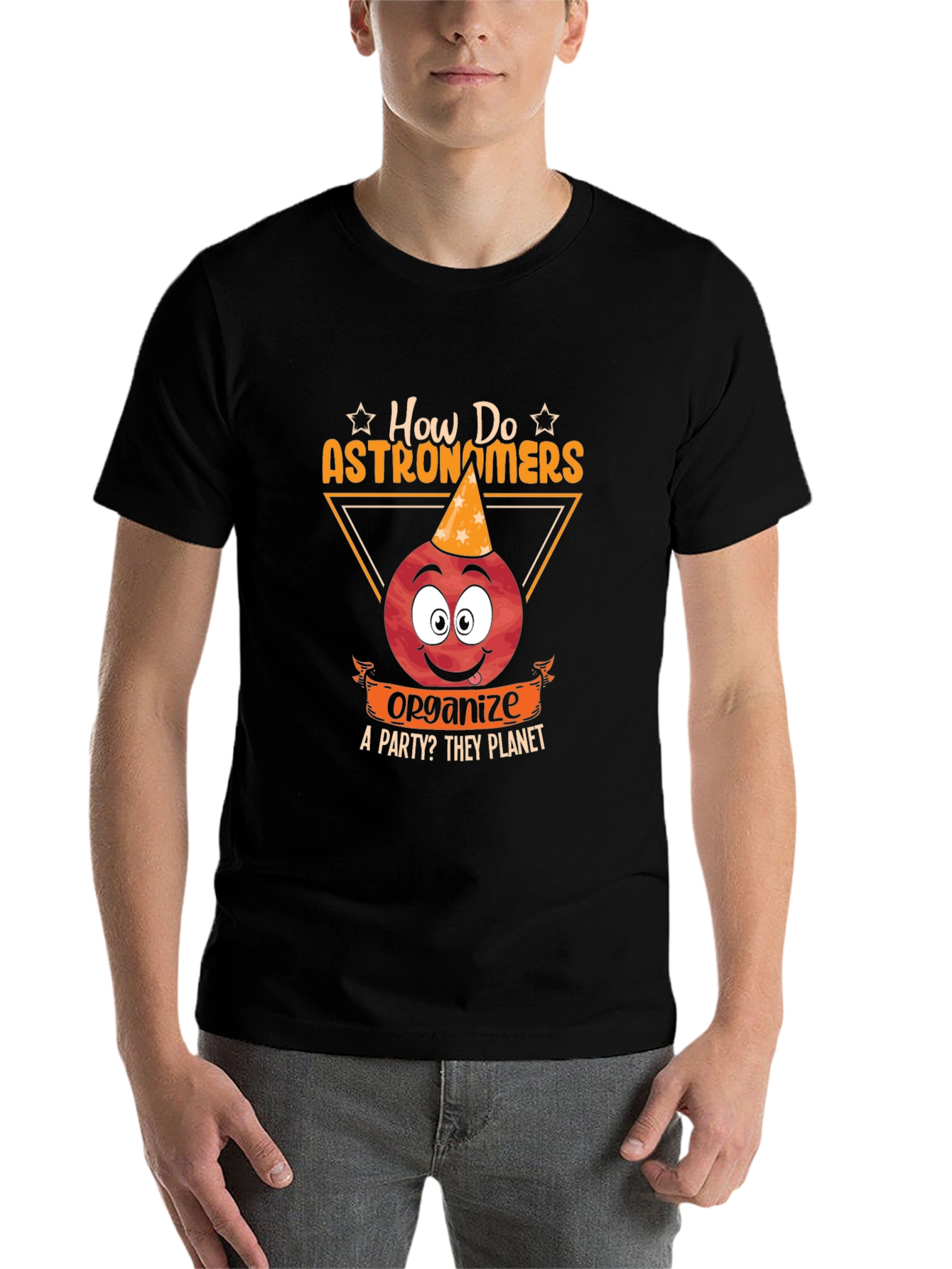Black Astronomer Party T-Shirt: How Do They Planet? view 7