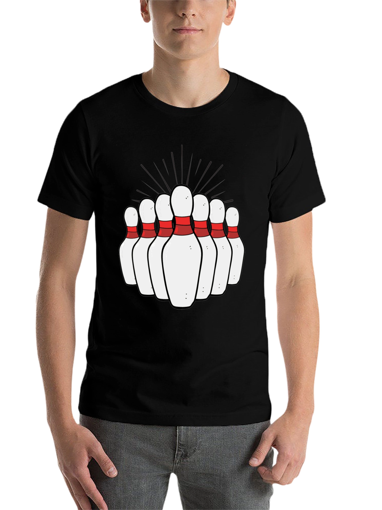 Bowling Pins Graphic Tee - Strike Up Fun! - 7