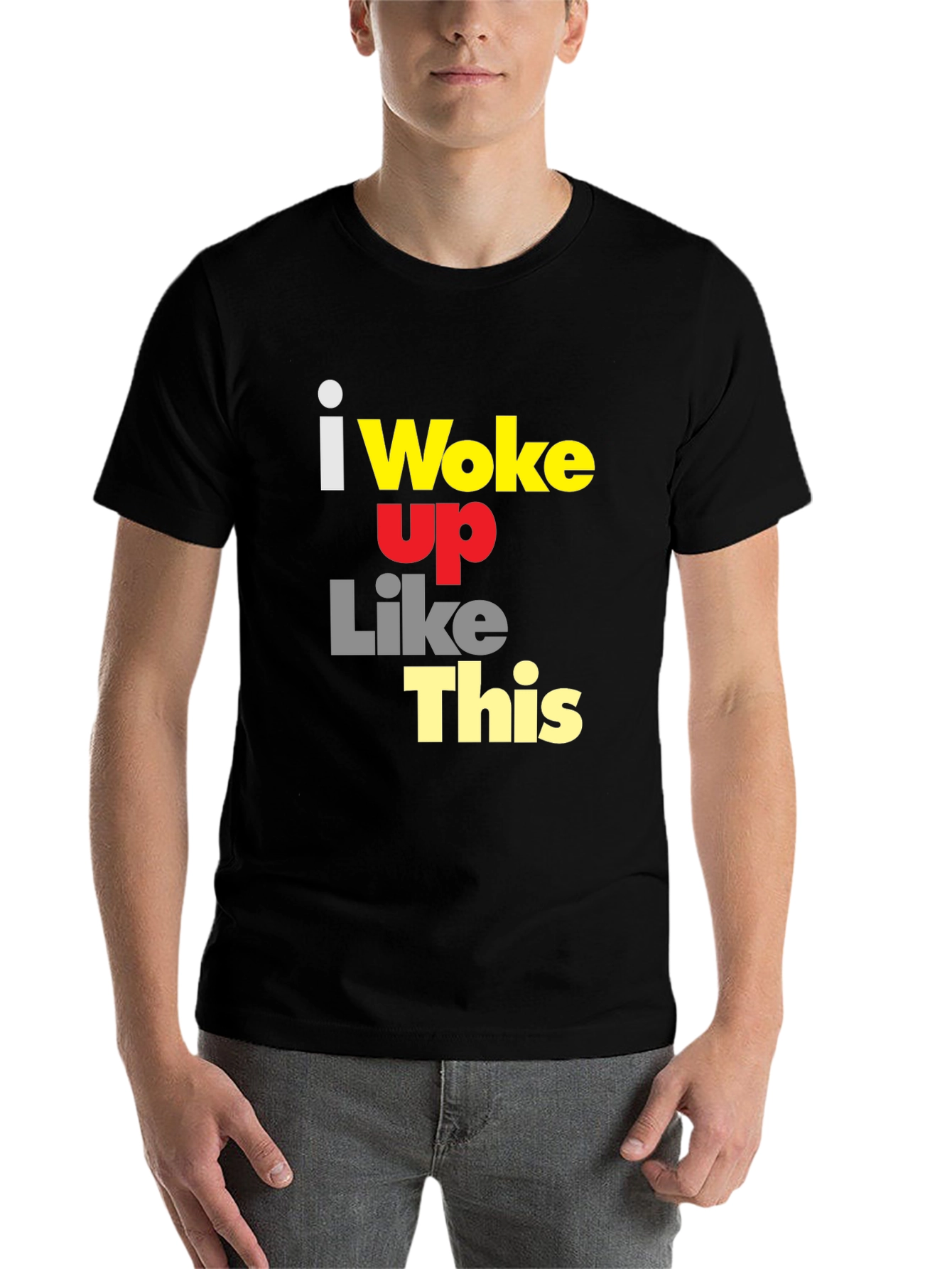 Black I Woke Up Like This Graphic Tee - Black view 7