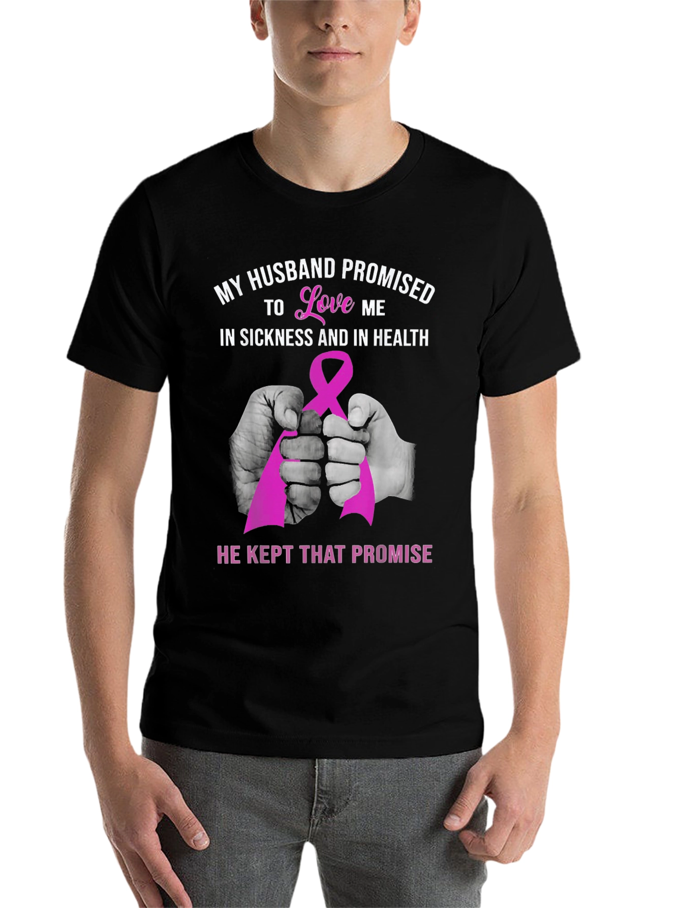 Black Husband Promise T-Shirt - Love & Support Tee view 7