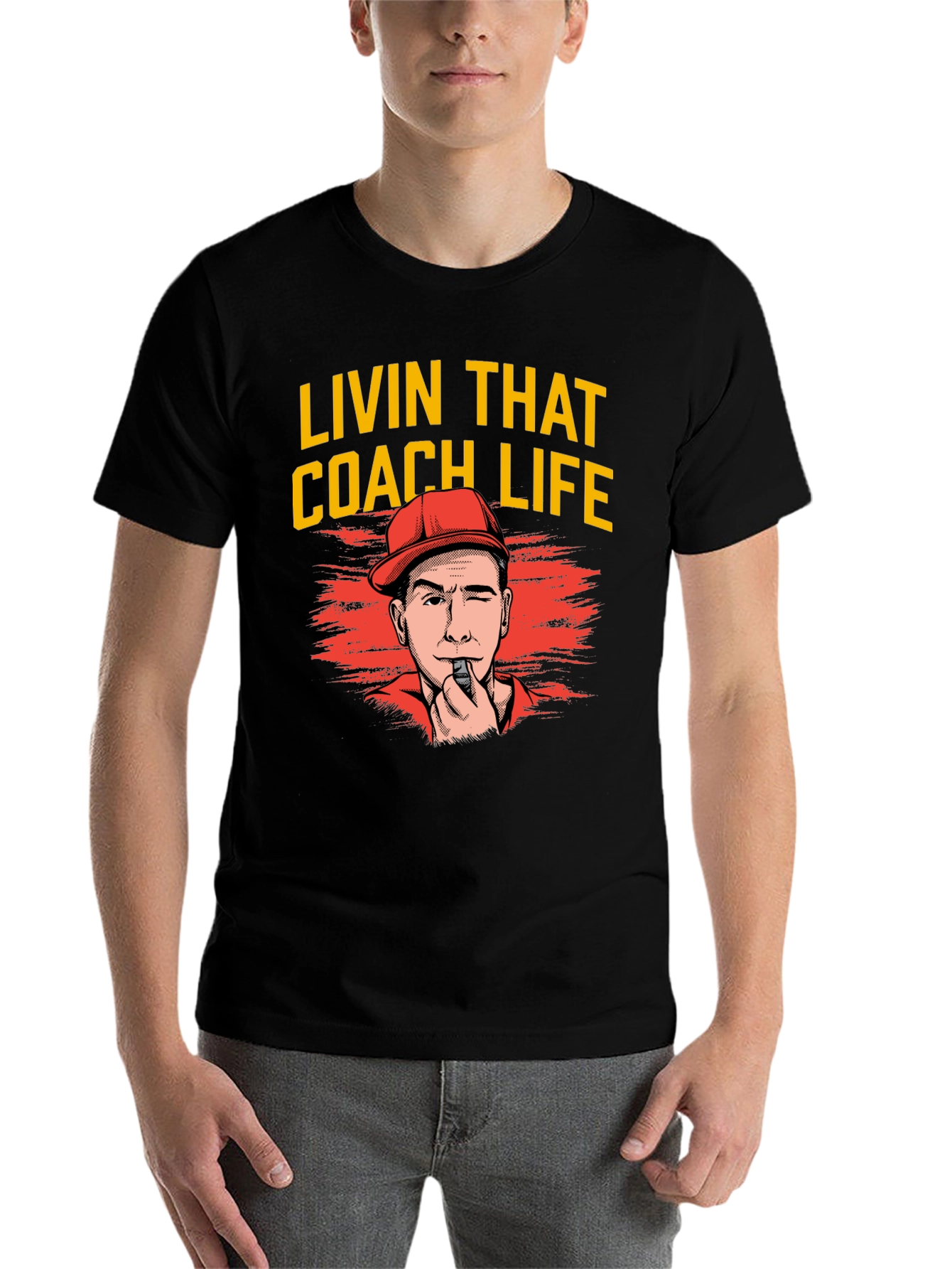 Black Livin That Coach Life T-Shirt view 7