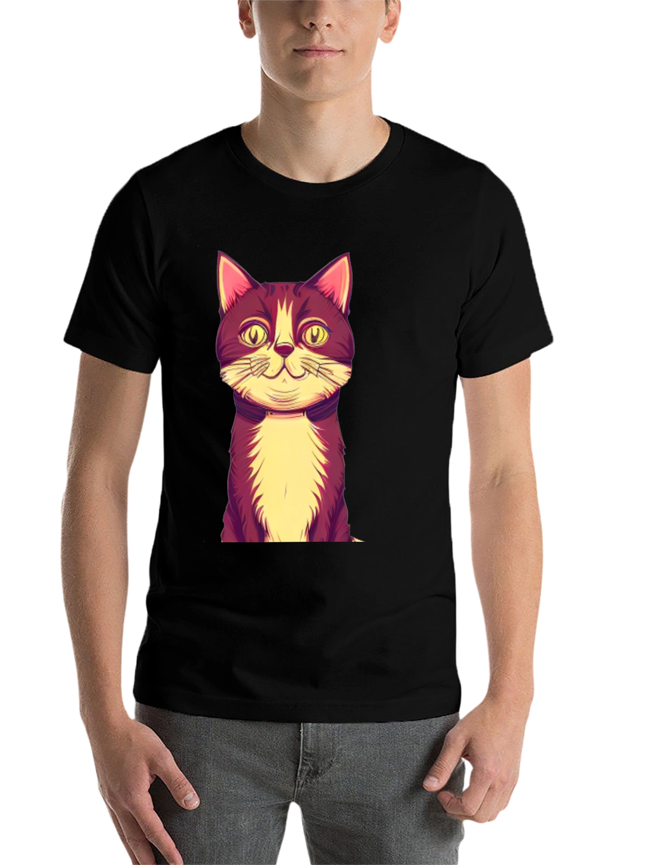 Black Cat Graphic Print Tee view 7