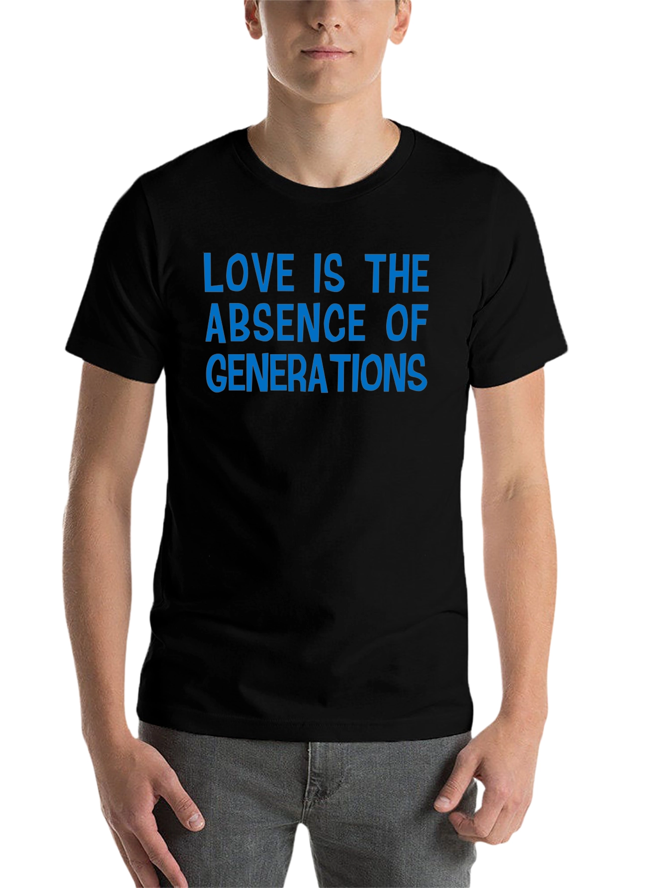 Black Love Absence Generations Blue Graphic Tee view 7