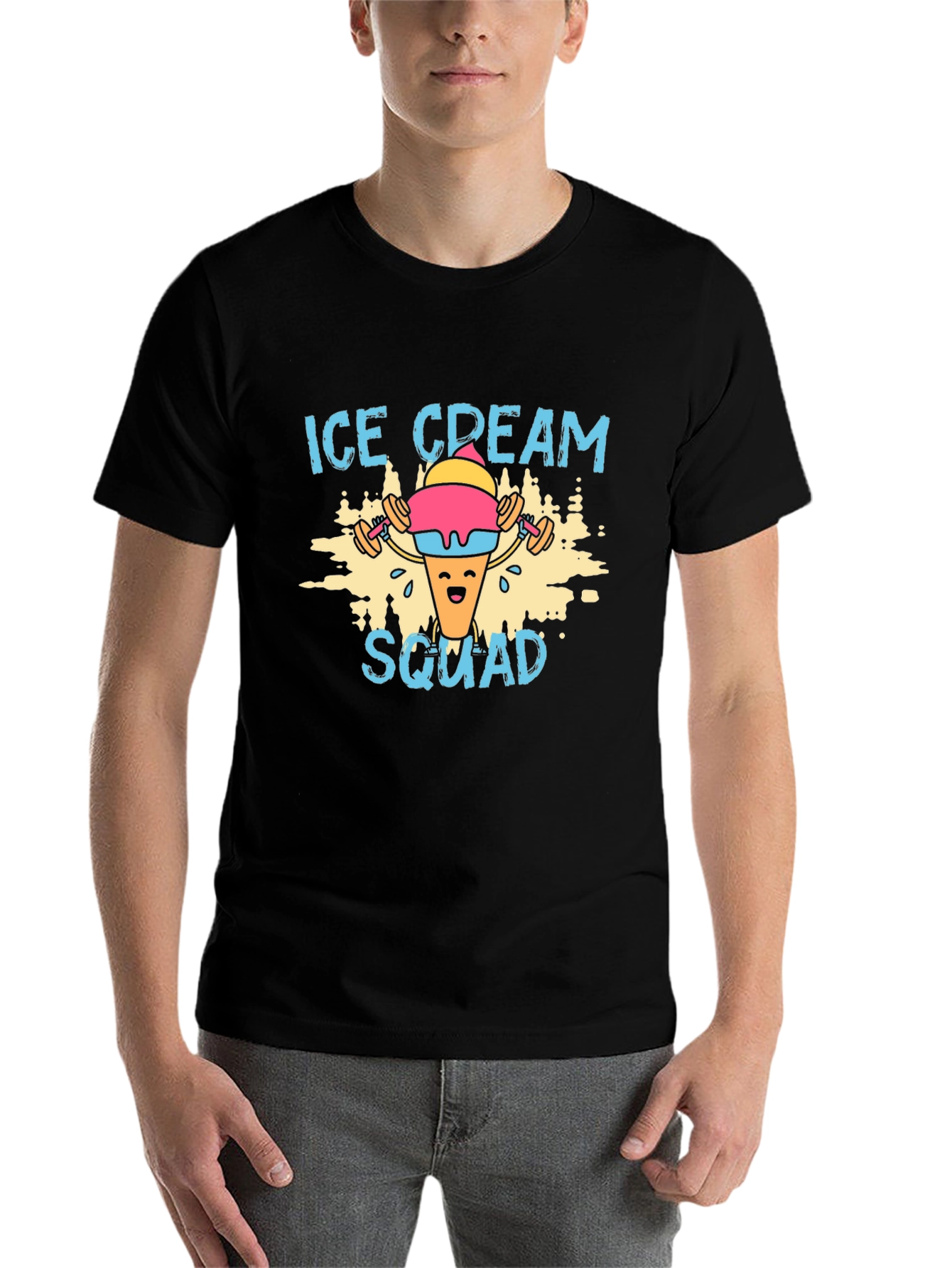 Ice Cream Squad Graphic T-Shirt - Gym Humor - 7