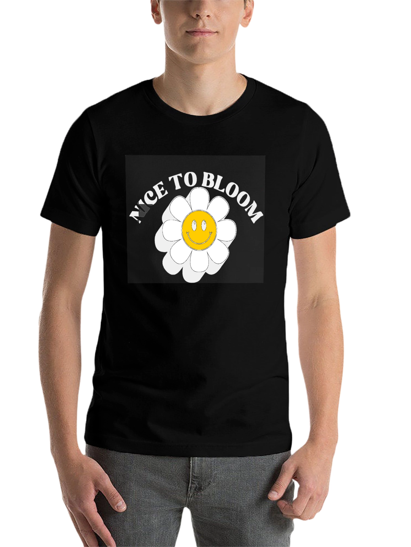 Black Nice to Bloom Graphic T-Shirt view 7
