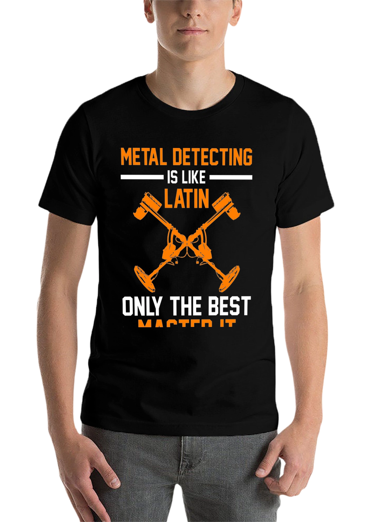 Black Metal Detecting is Like Latin T-Shirt view 7