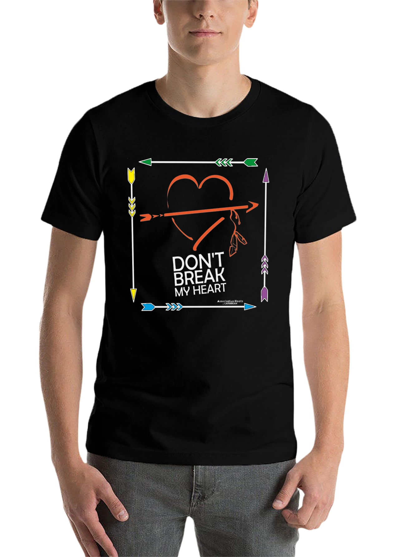 Black Don't Break My Heart Graphic Tee view 7