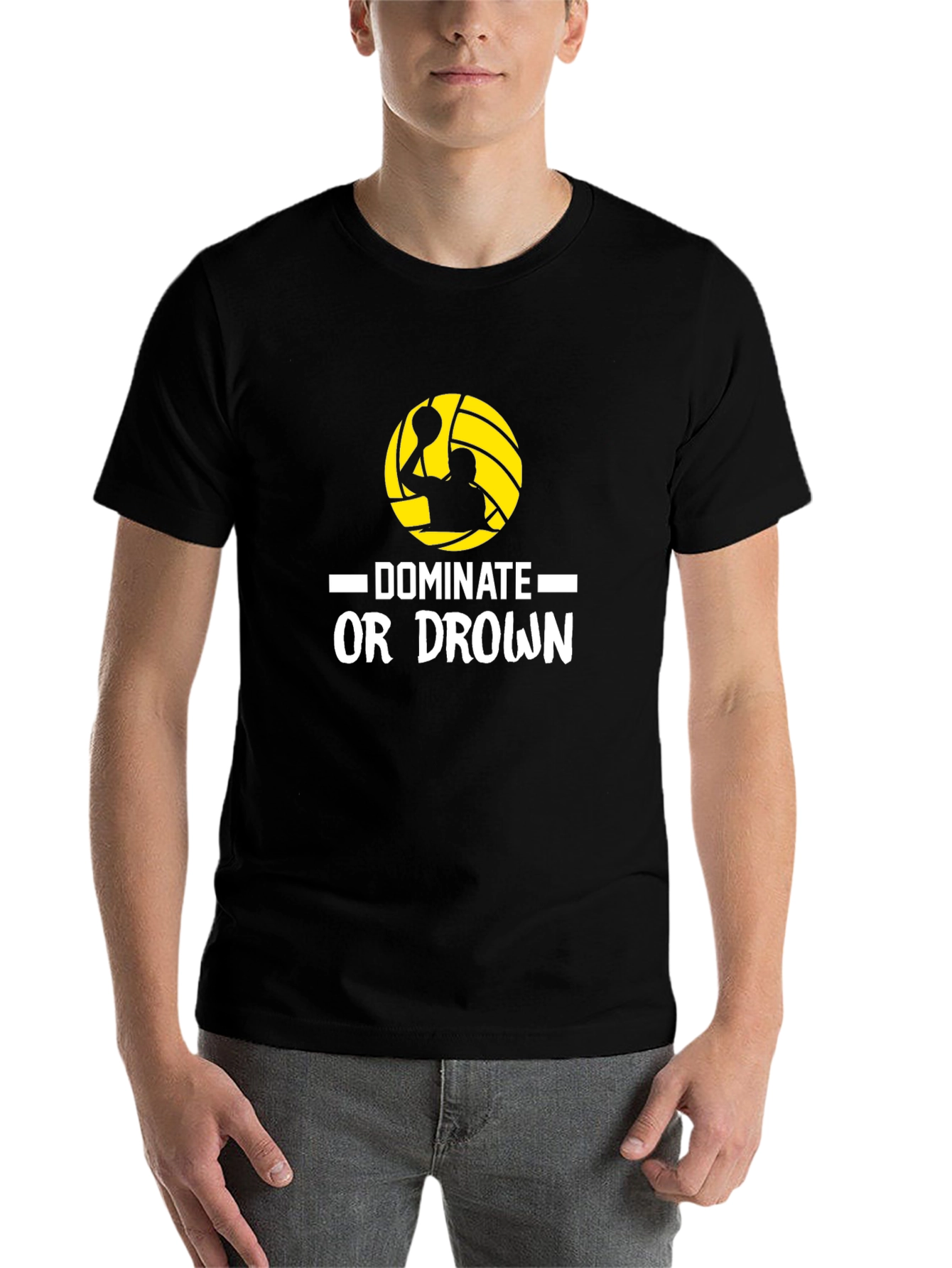 Black Dominate or Drown Black T-Shirt view 7