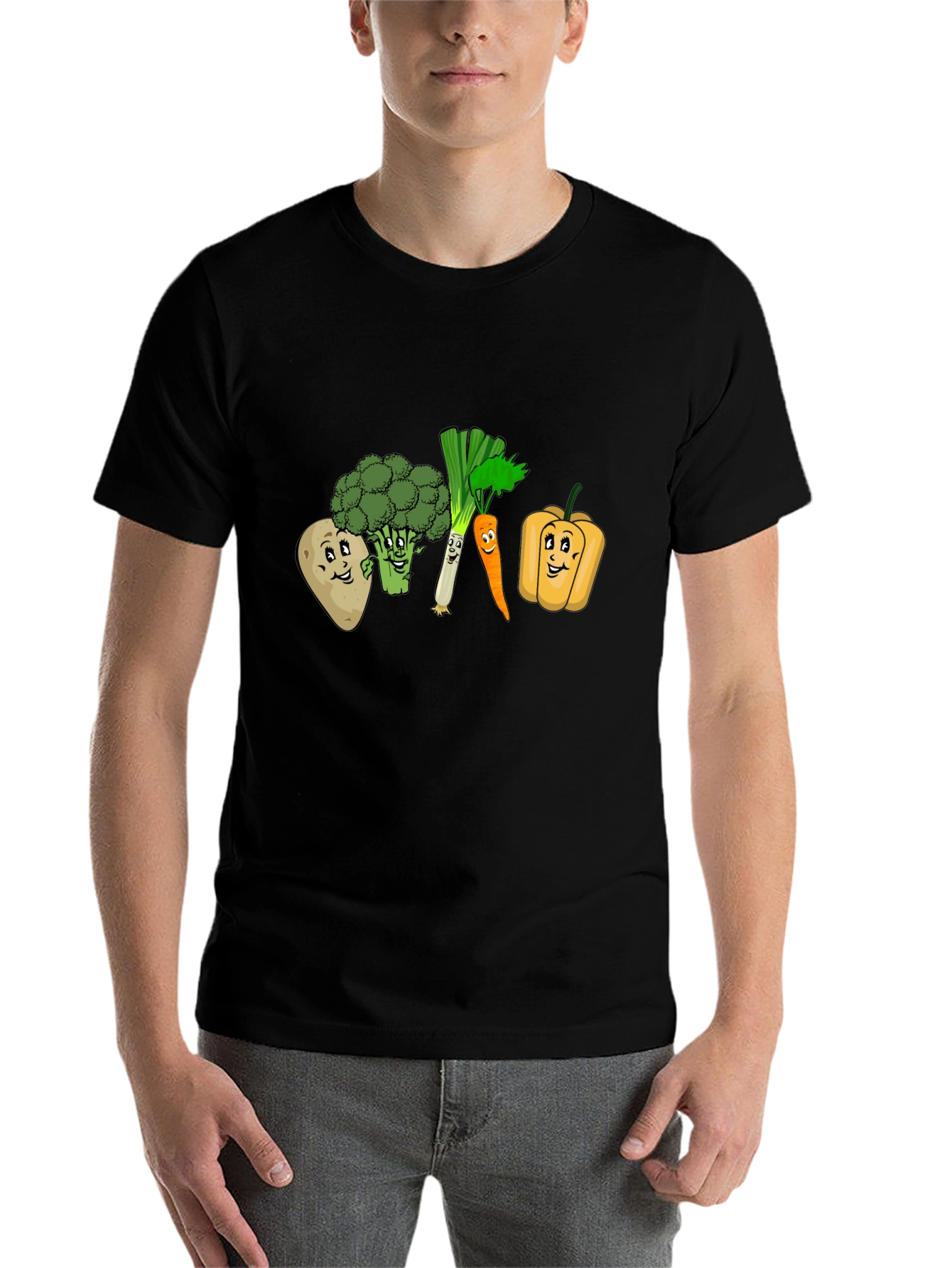 Black Veggie Crew T-Shirt view 7