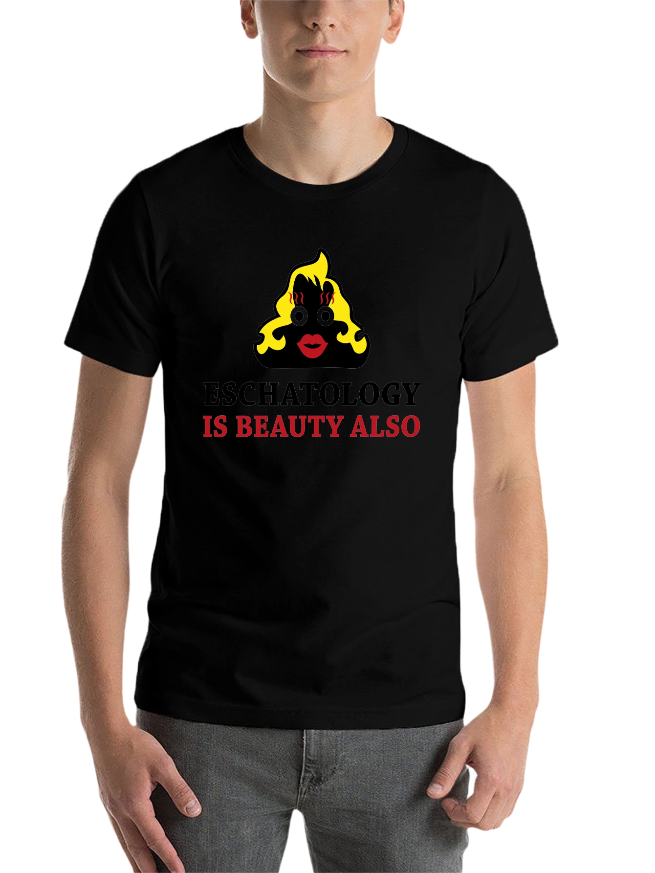 Black Eschatology is Beauty Funny Graphic T-Shirt view 7