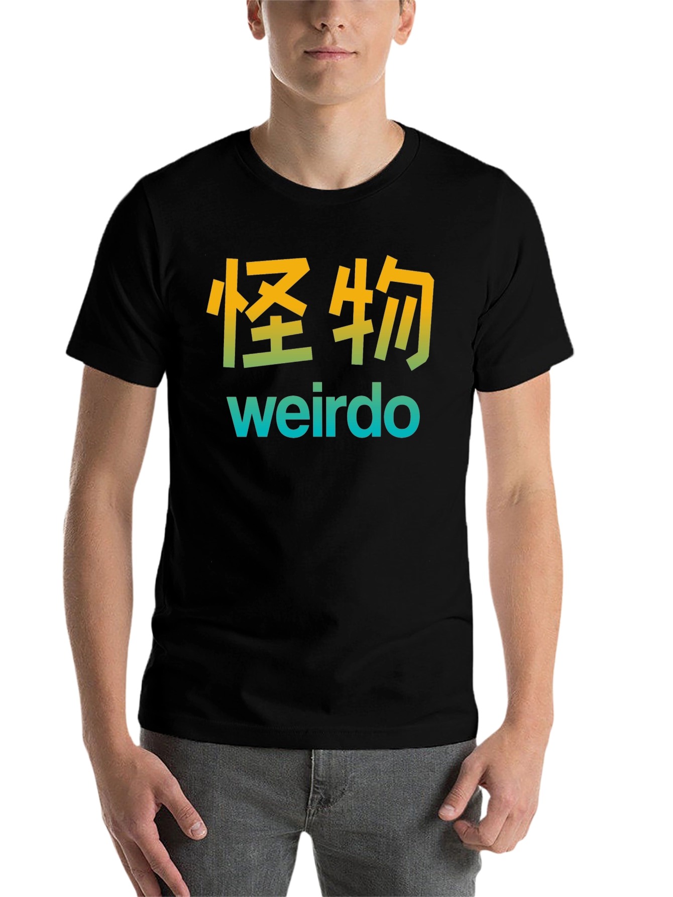 Black Weirdo Graphic T-Shirt view 7