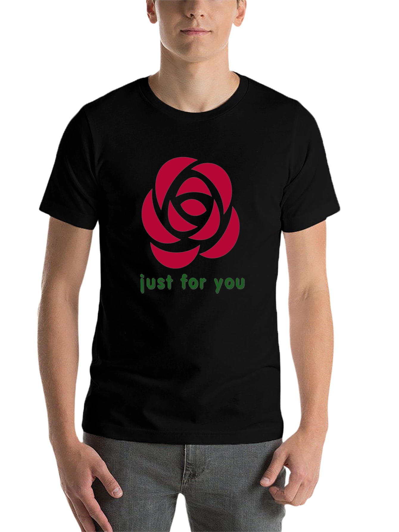Rose Graphic T-Shirt - Just For You Design - 7