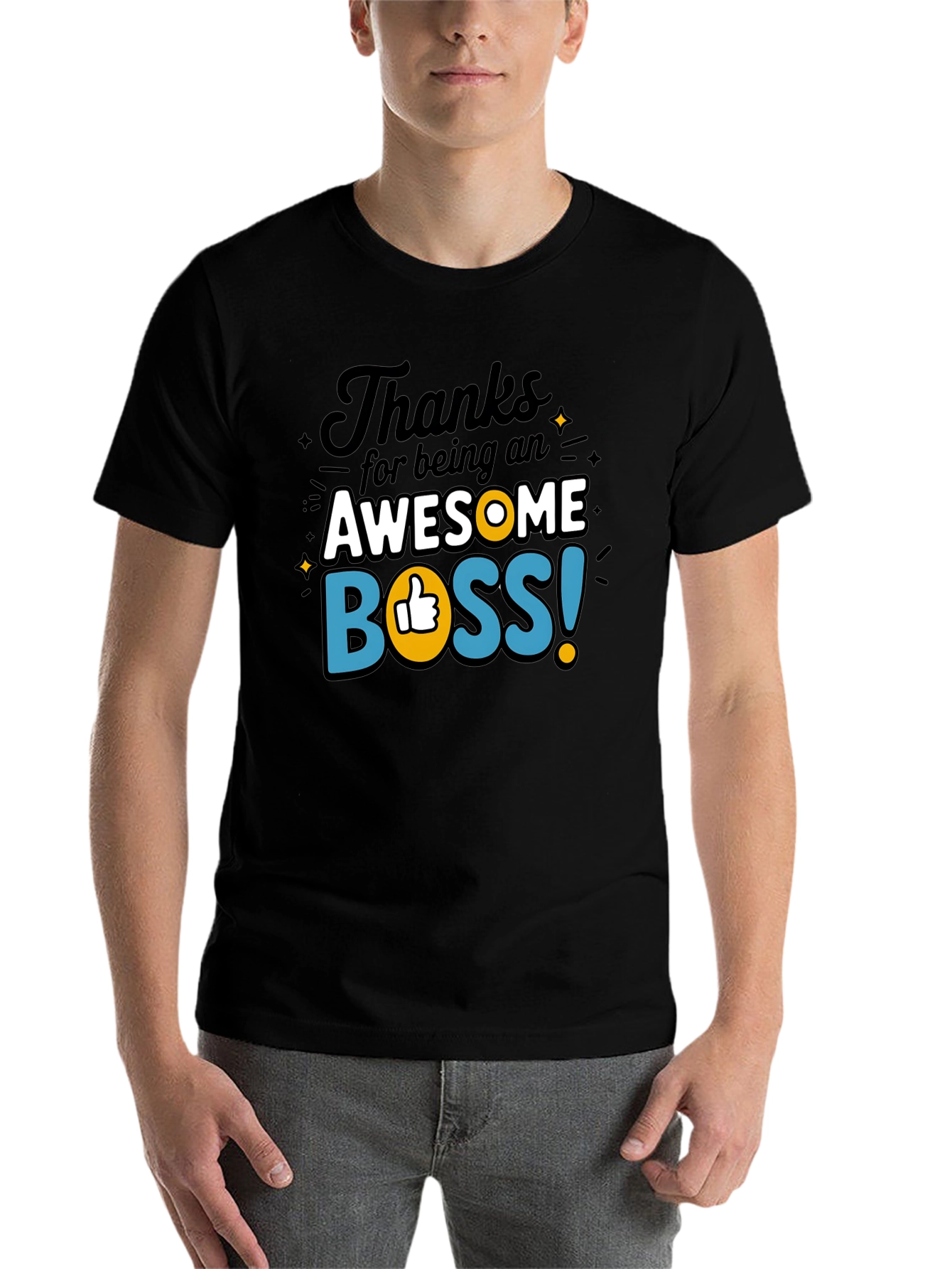 Black Awesome Boss T-Shirt - Perfect Gift Idea! view 7