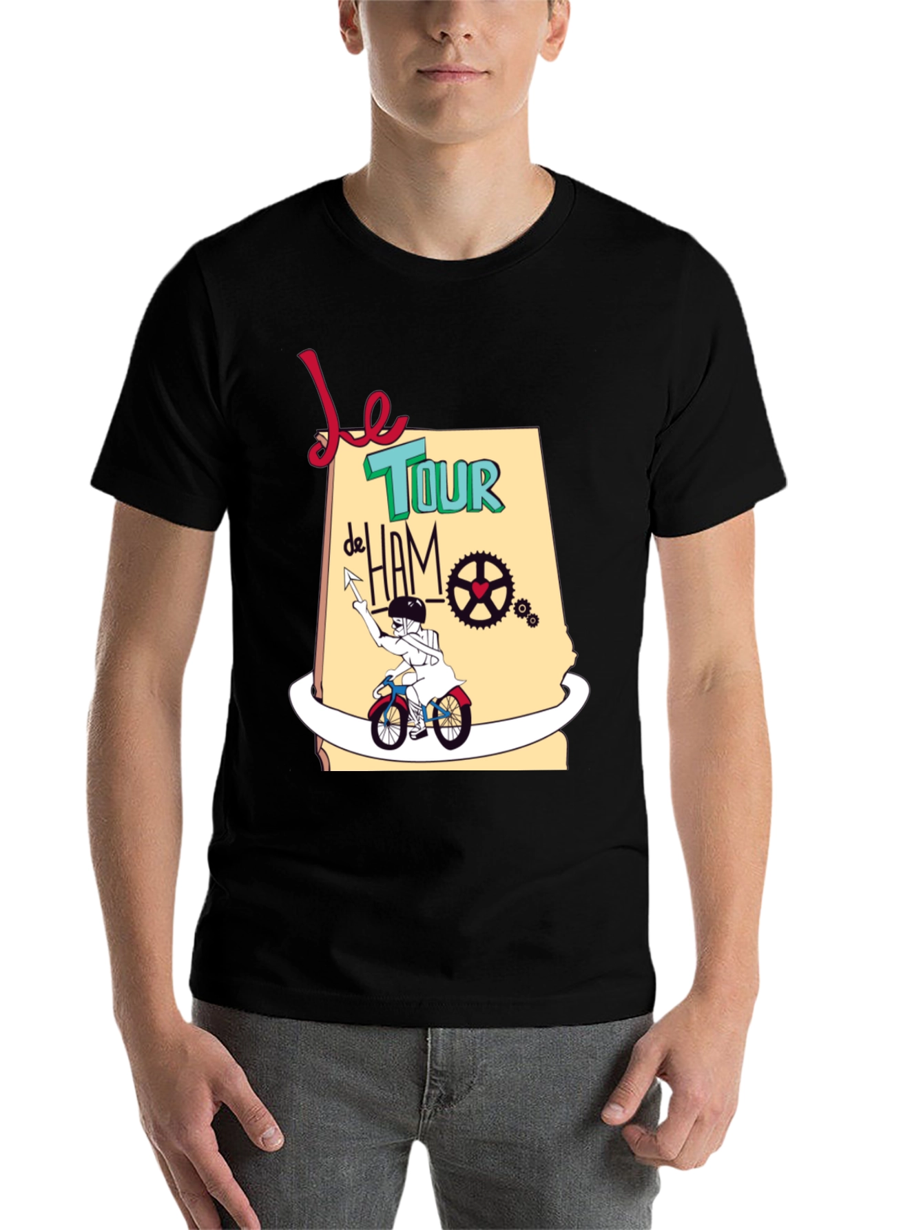Black Le Tour de Ham Graphic T-Shirt view 7