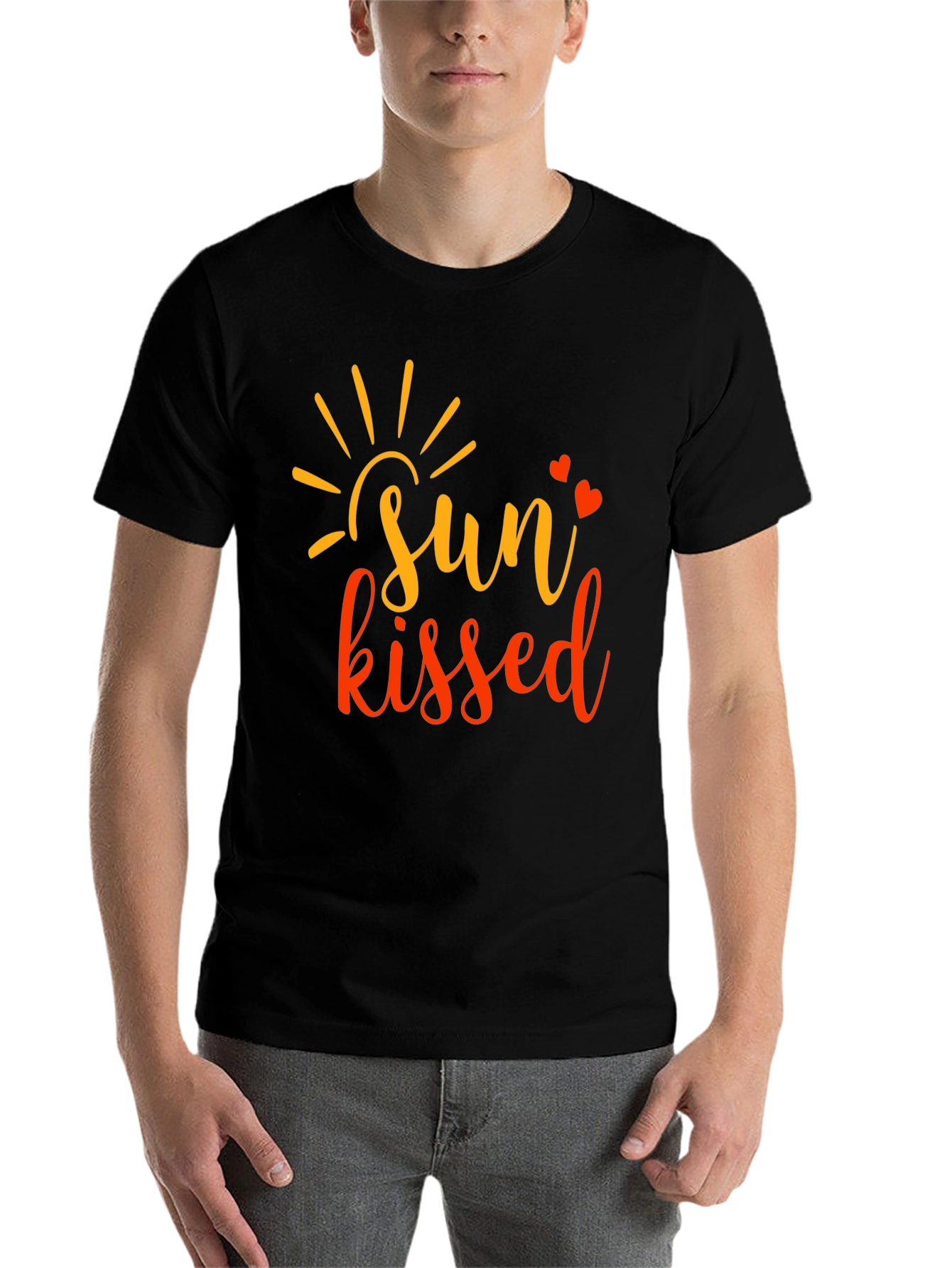 Black Sun Kissed Graphic Tee - Black view 7