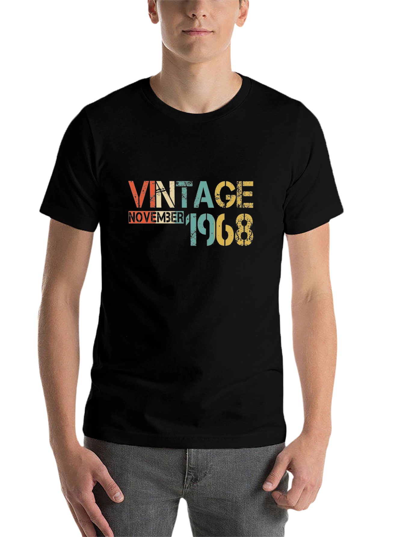 Black Vintage November 1968 Graphic Tee view 7