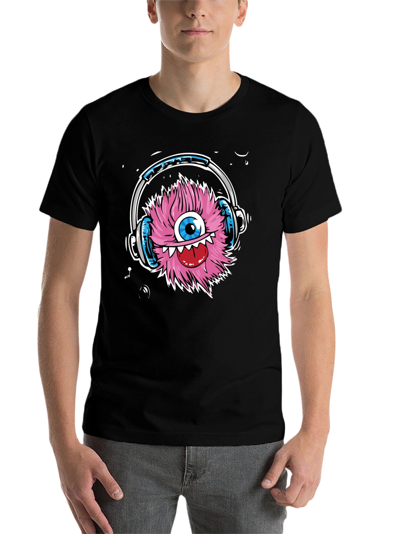 Black Monster DJ Graphic T-Shirt - Music Lover Tee view 7