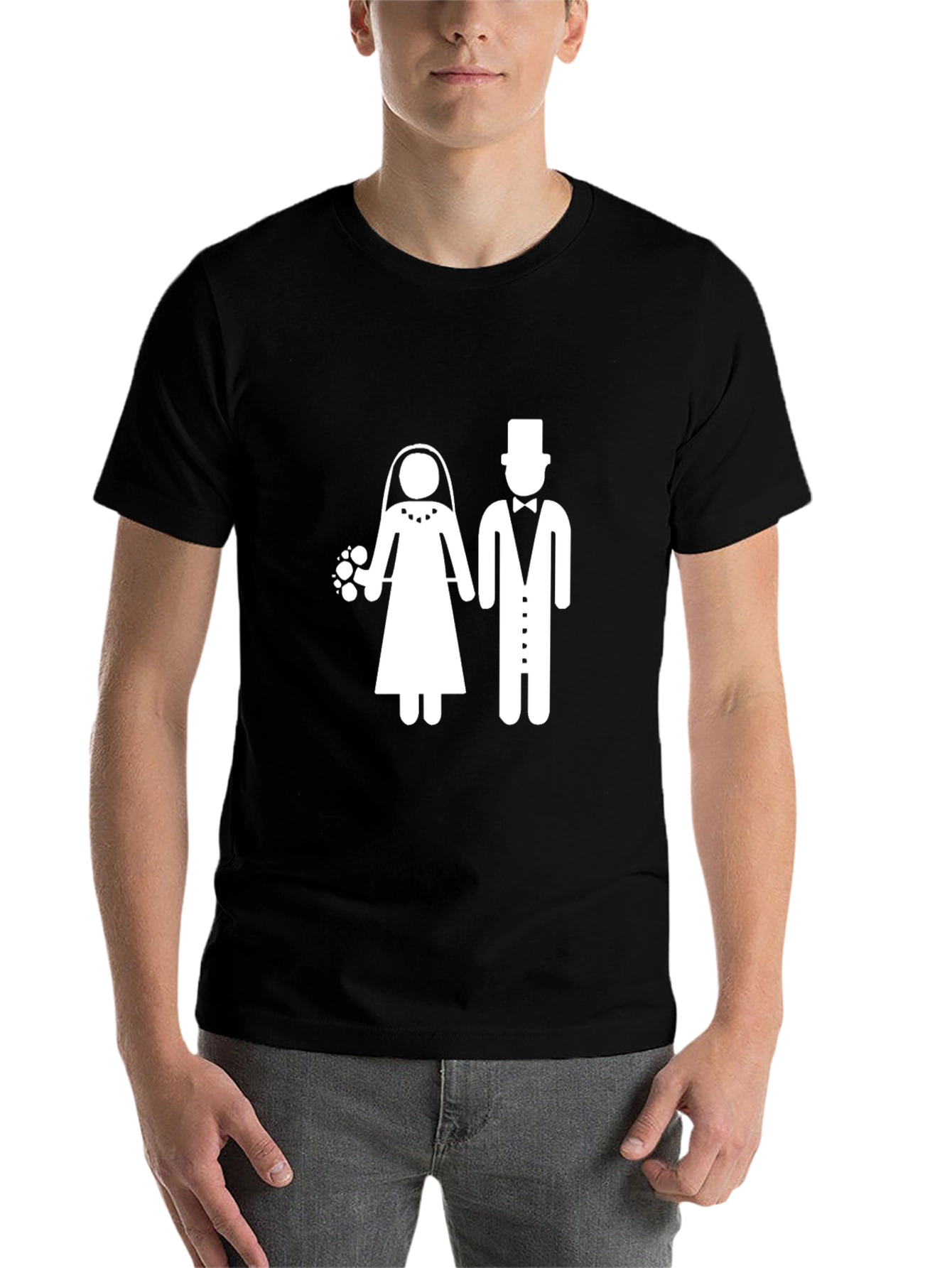 Bride & Groom Graphic Tee - Wedding Party Apparel - 7