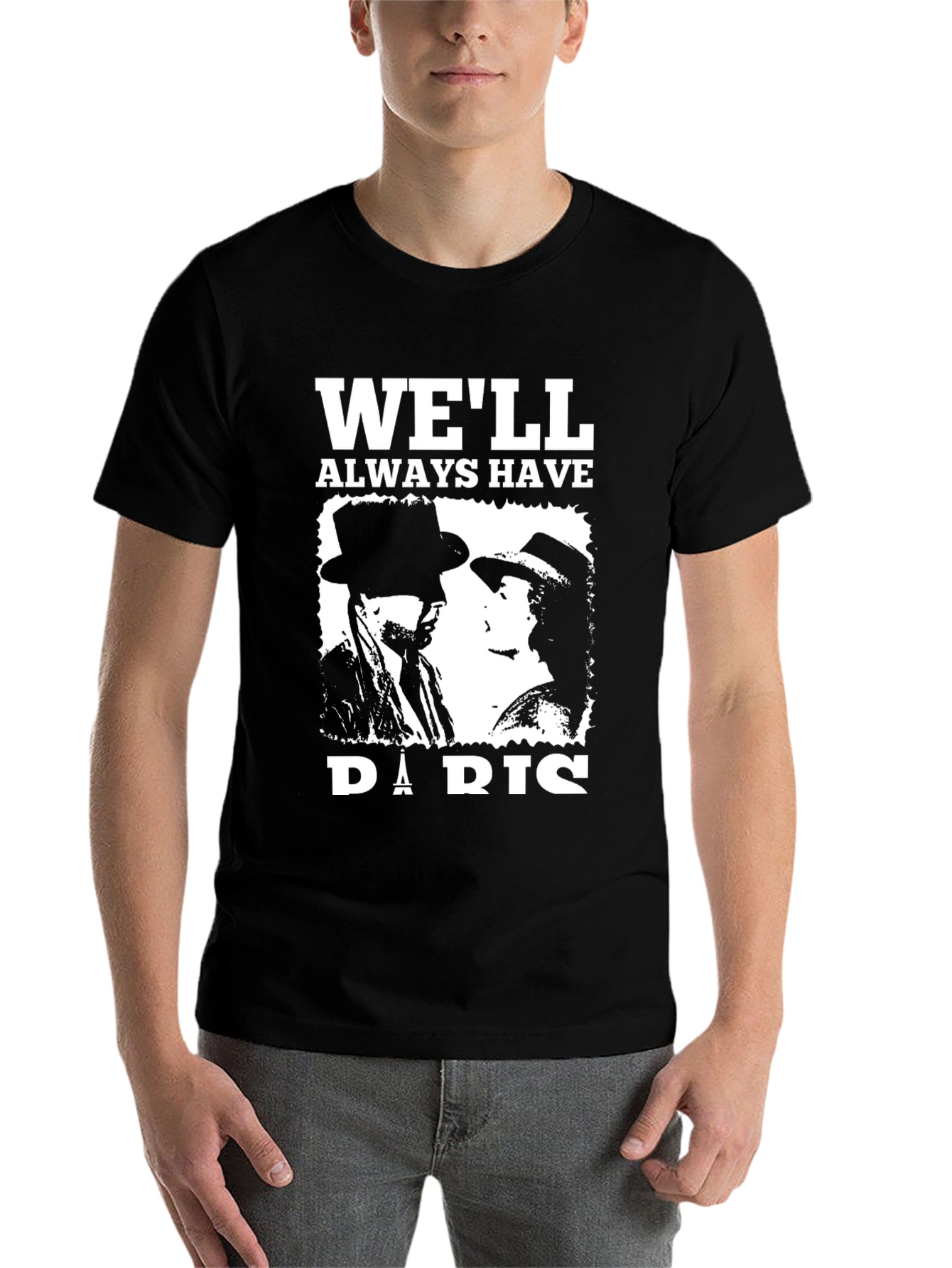 Black We'll Always Have Paris T-Shirt view 7