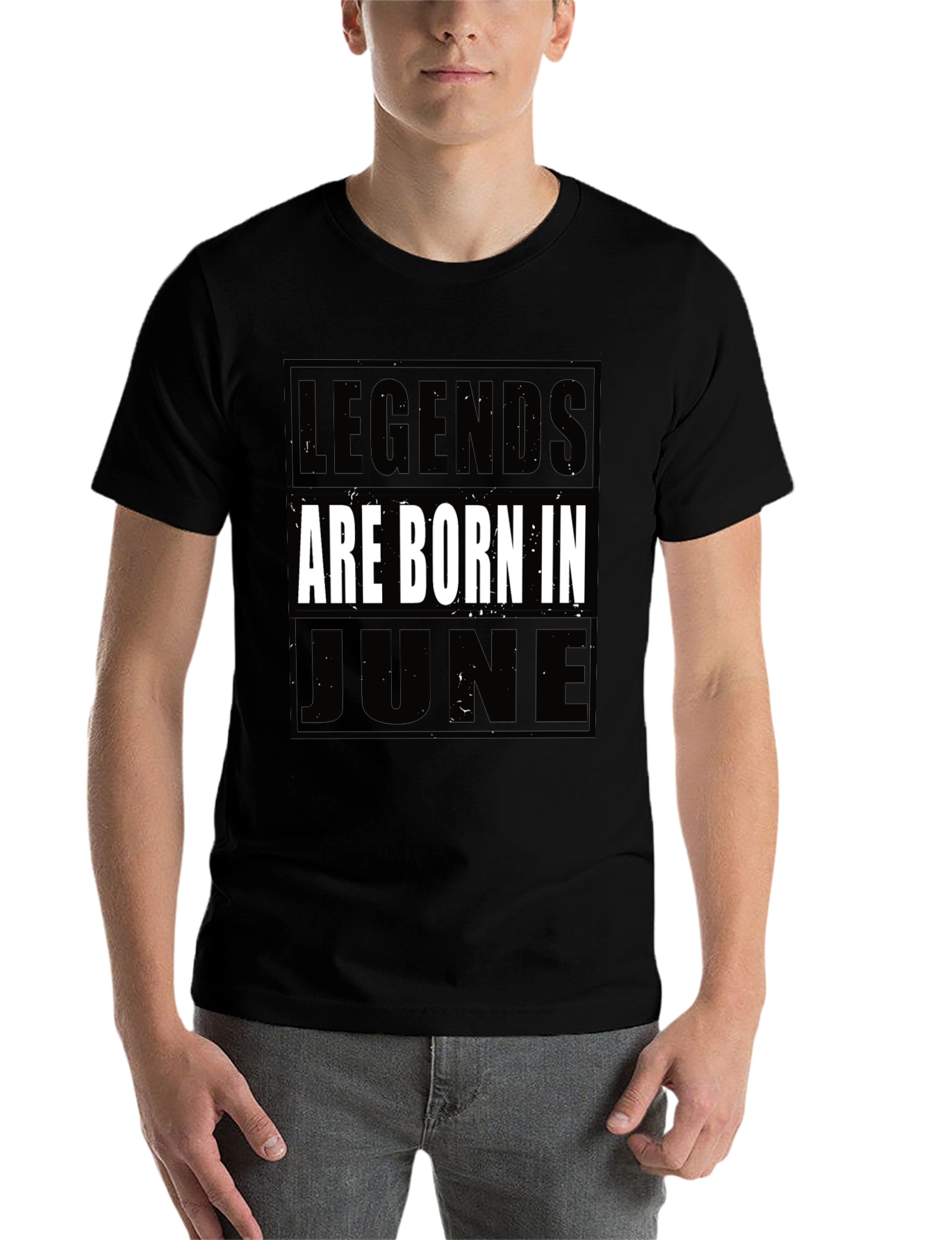 Black Legends Are Born In June T-Shirt view 7