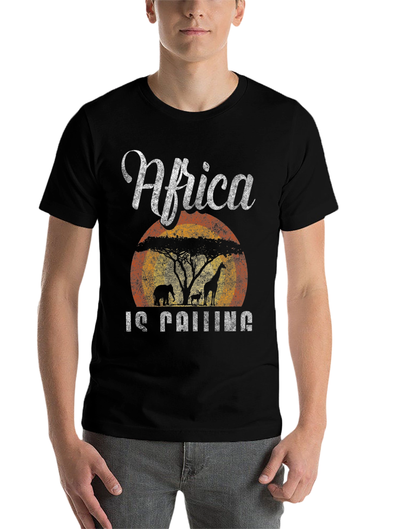 Black Africa Is Calling T-Shirt Safari Design view 7