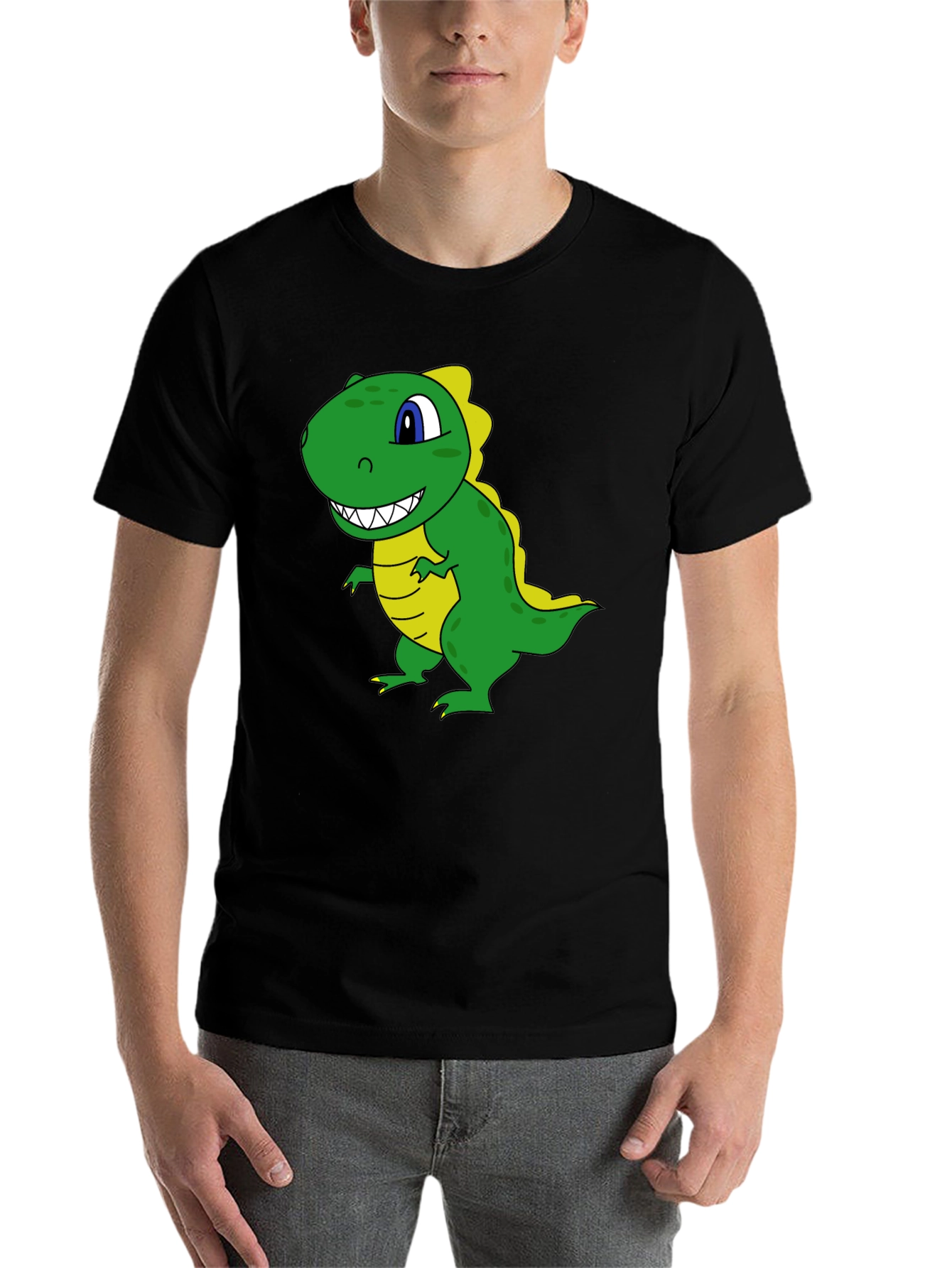 Black Dinosaur Graphic Tee - Black T-Shirt view 7