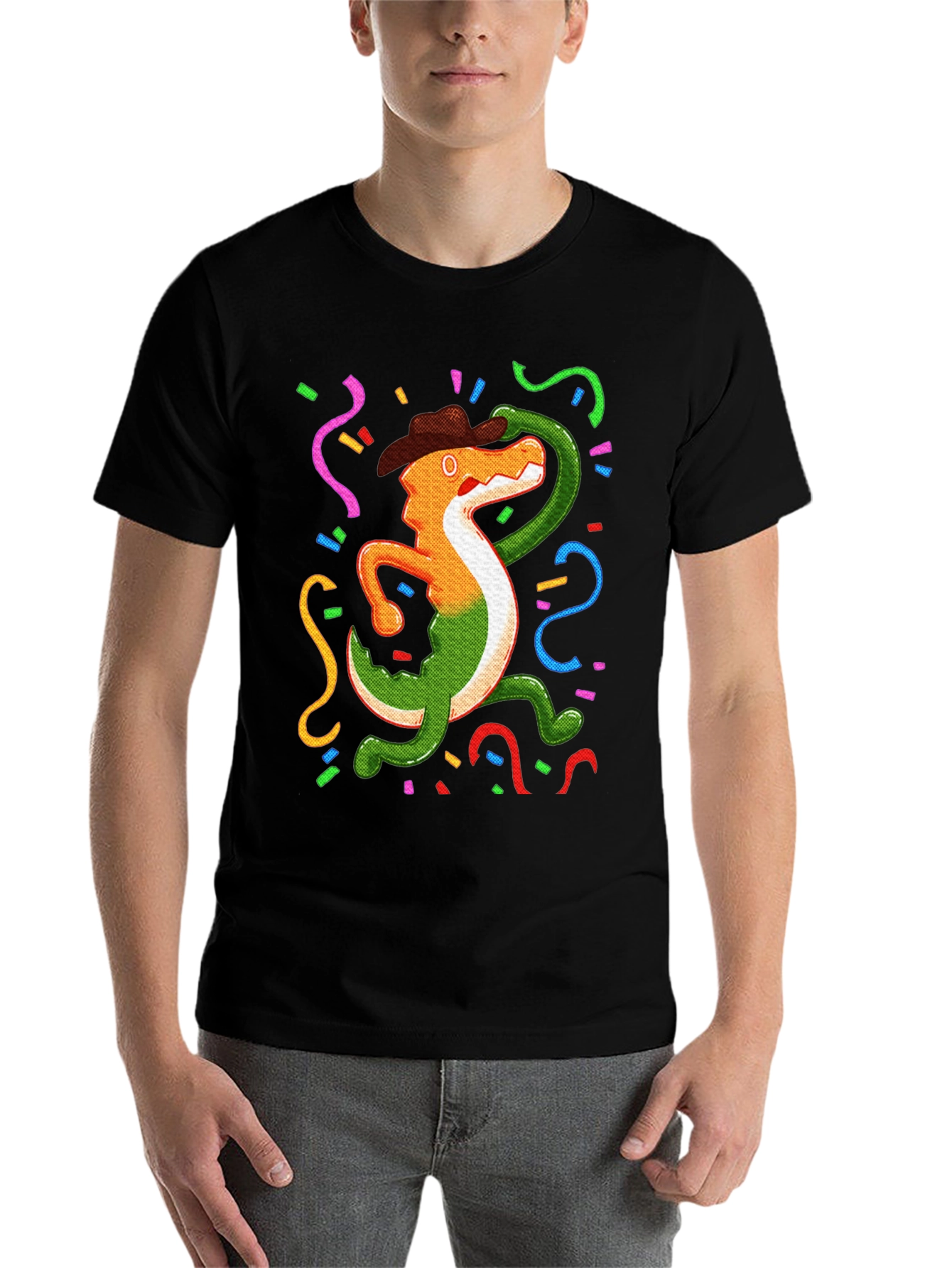 Black Fiesta Gator T-Shirt: Celebrate in Style! view 7