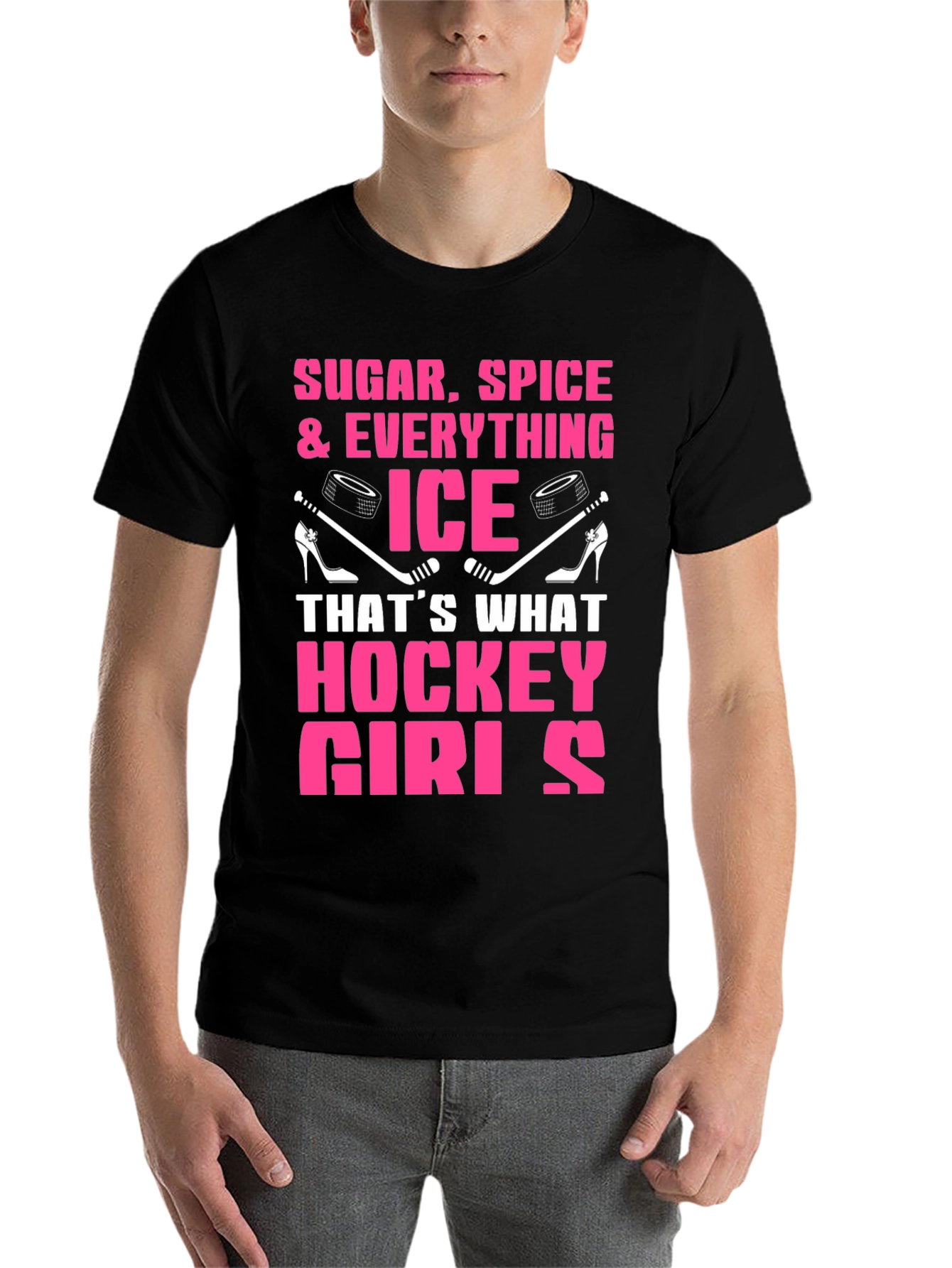 Black Sugar Spice Hockey Girls T-Shirt view 7