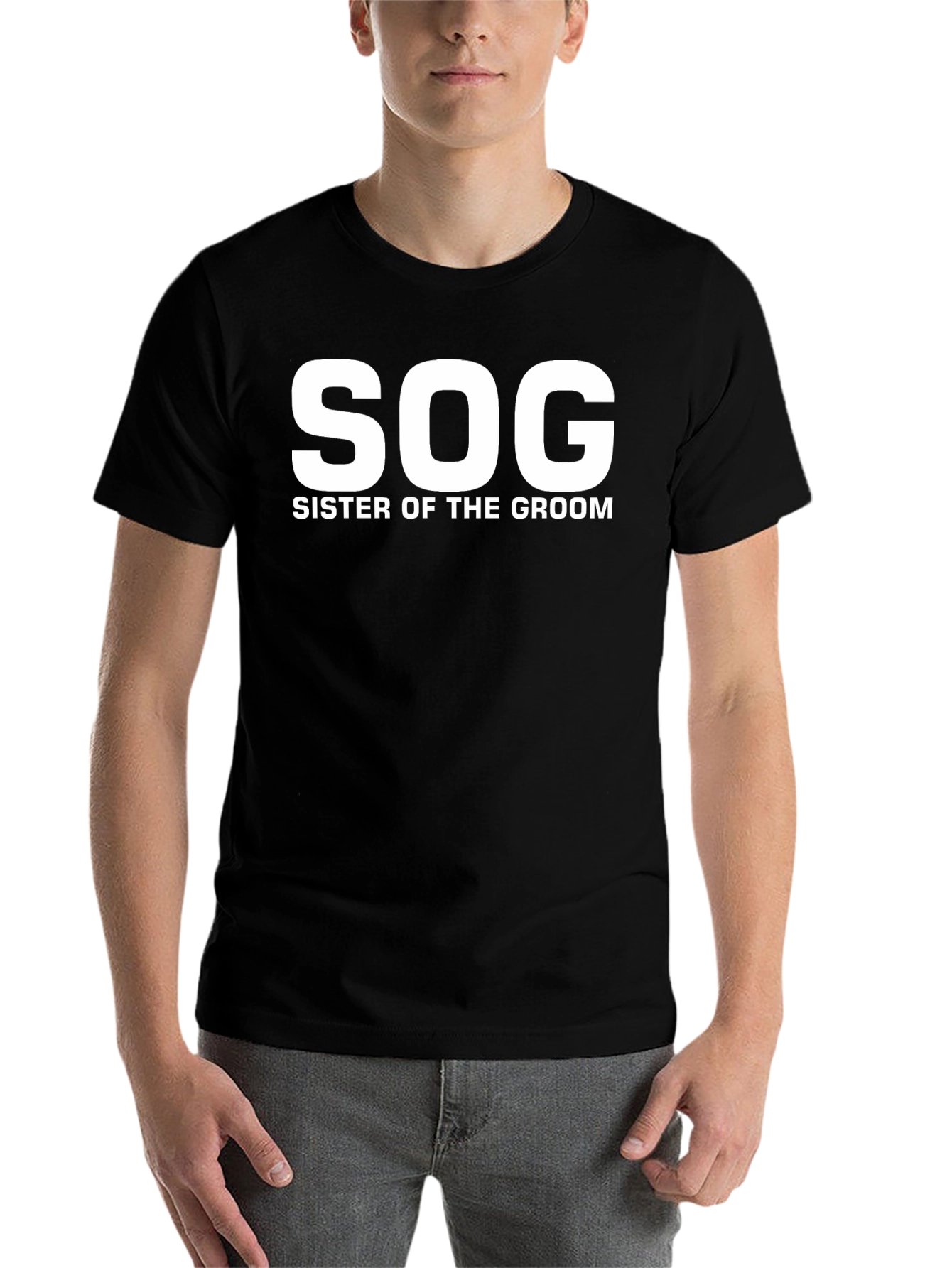 SOG Sister of the Groom Black T-Shirt - 7