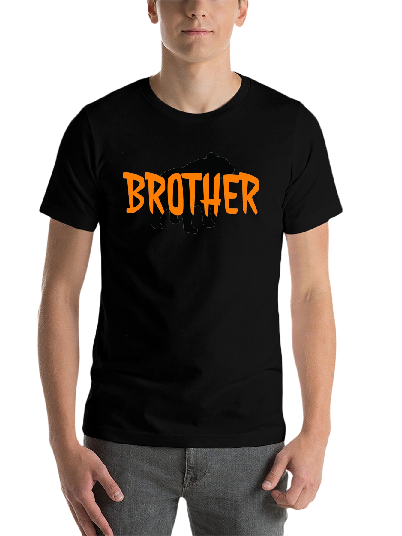 Black Brother Bear Graphic Tee - Black T-Shirt view 7