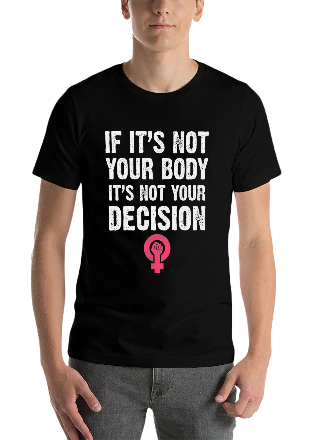 My Body My Choice Black Graphic Tee - 7