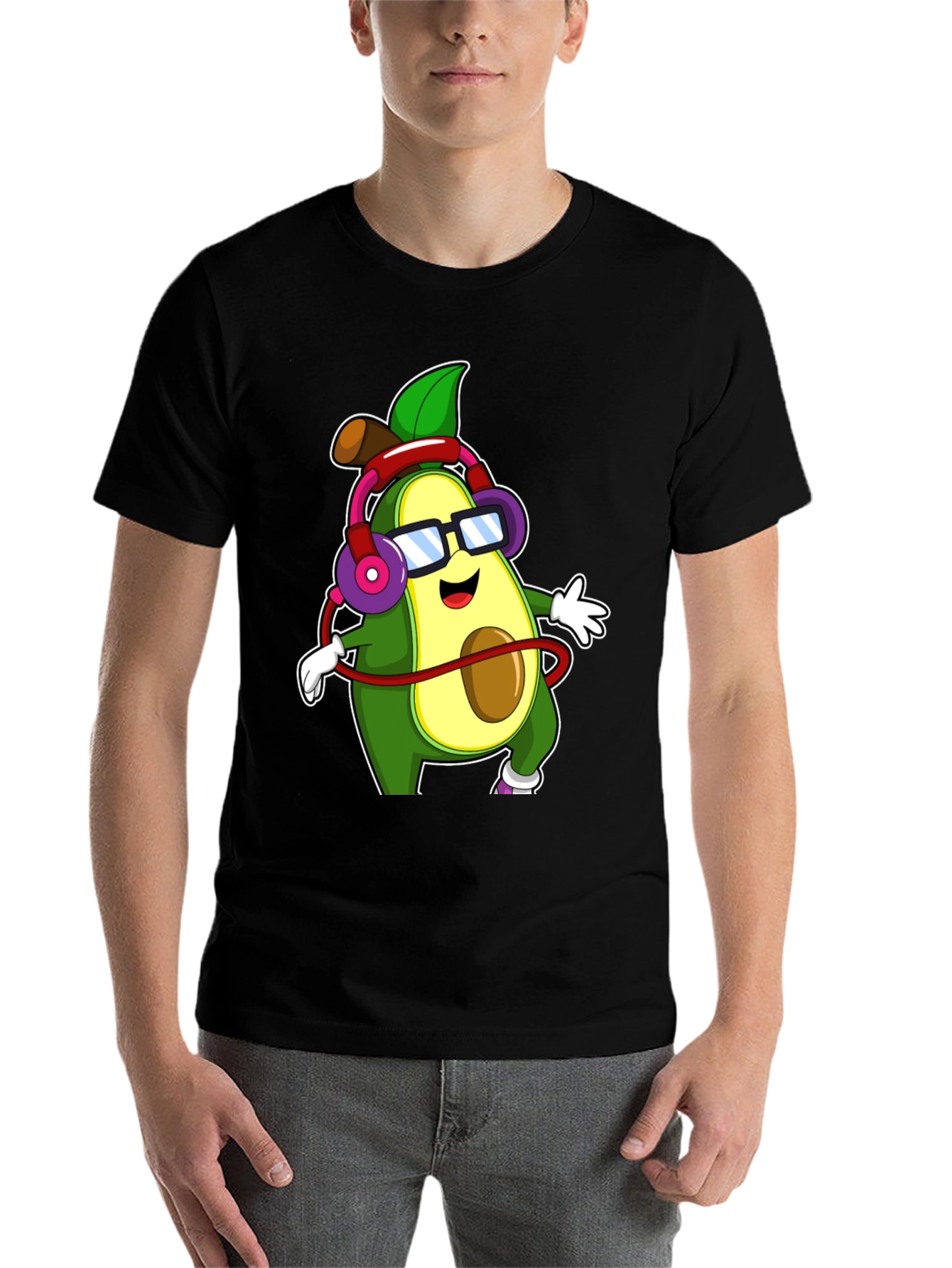 Black Avocado DJ Graphic T-Shirt view 7