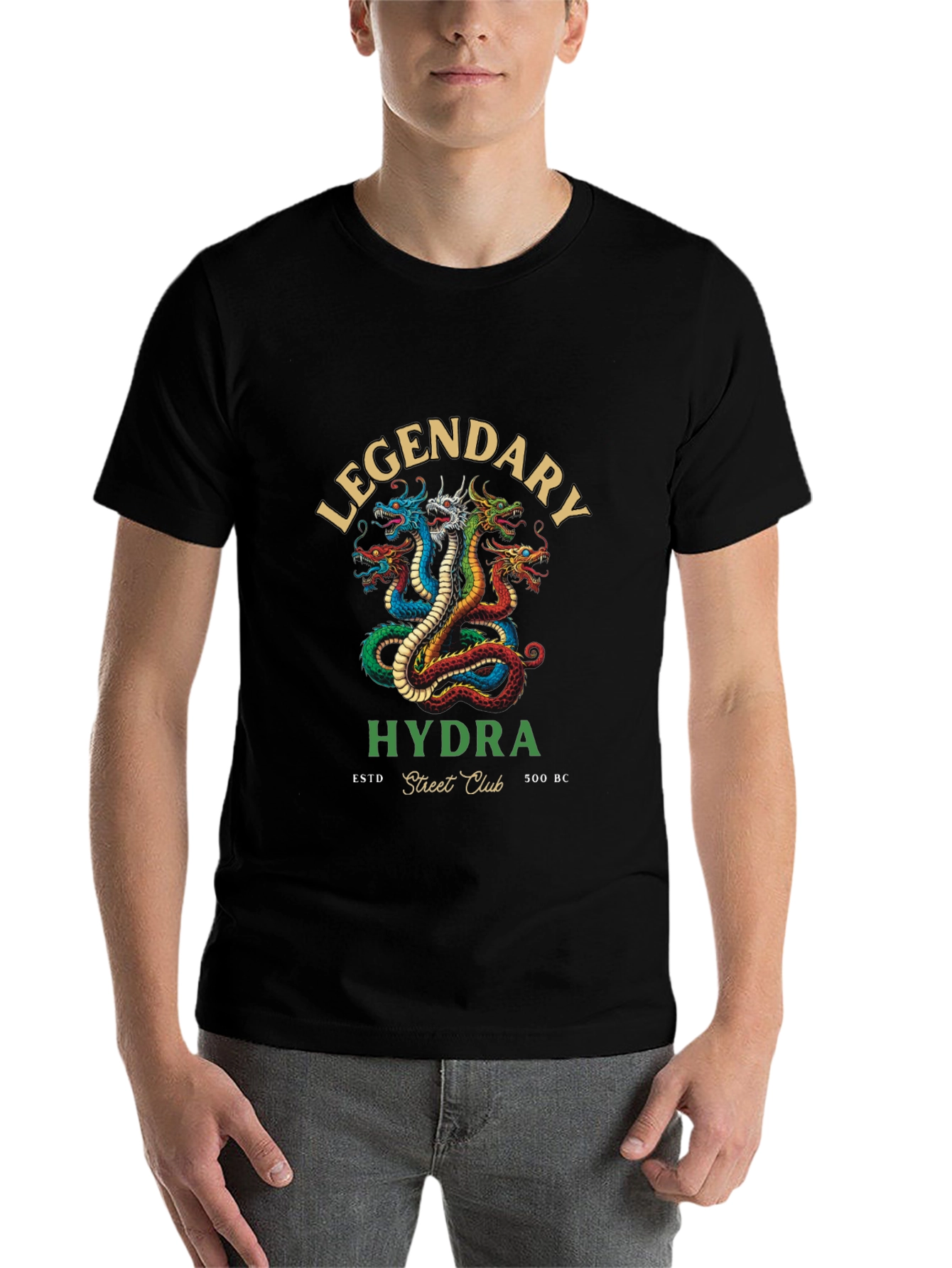 Black Legendary Hydra Street Club T-Shirt view 7