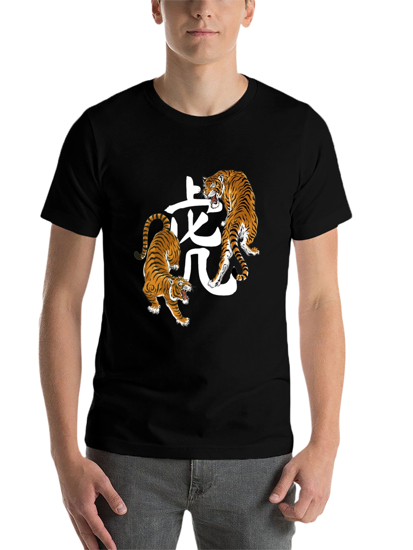 Black Tiger Graphic Tee - Stylish Animal Print Shirt view 7